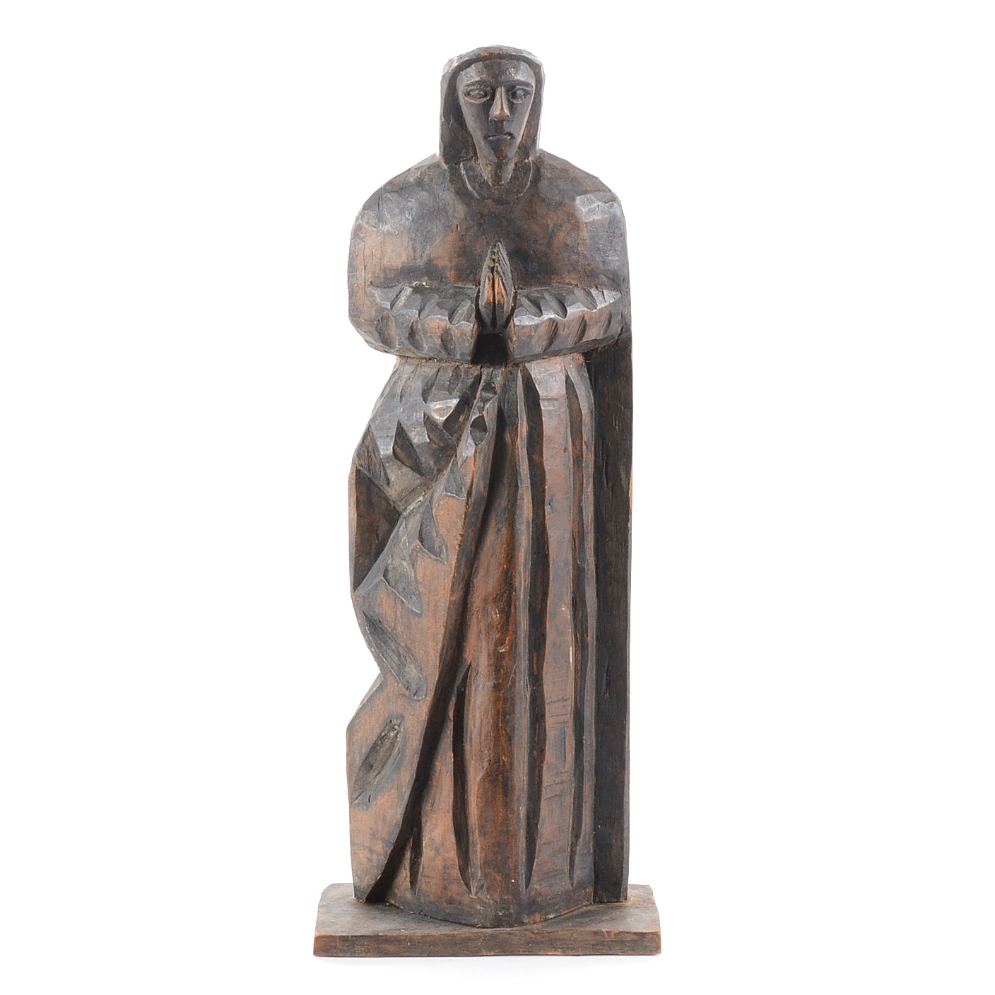 Wooden Santos Figure Sculpture
