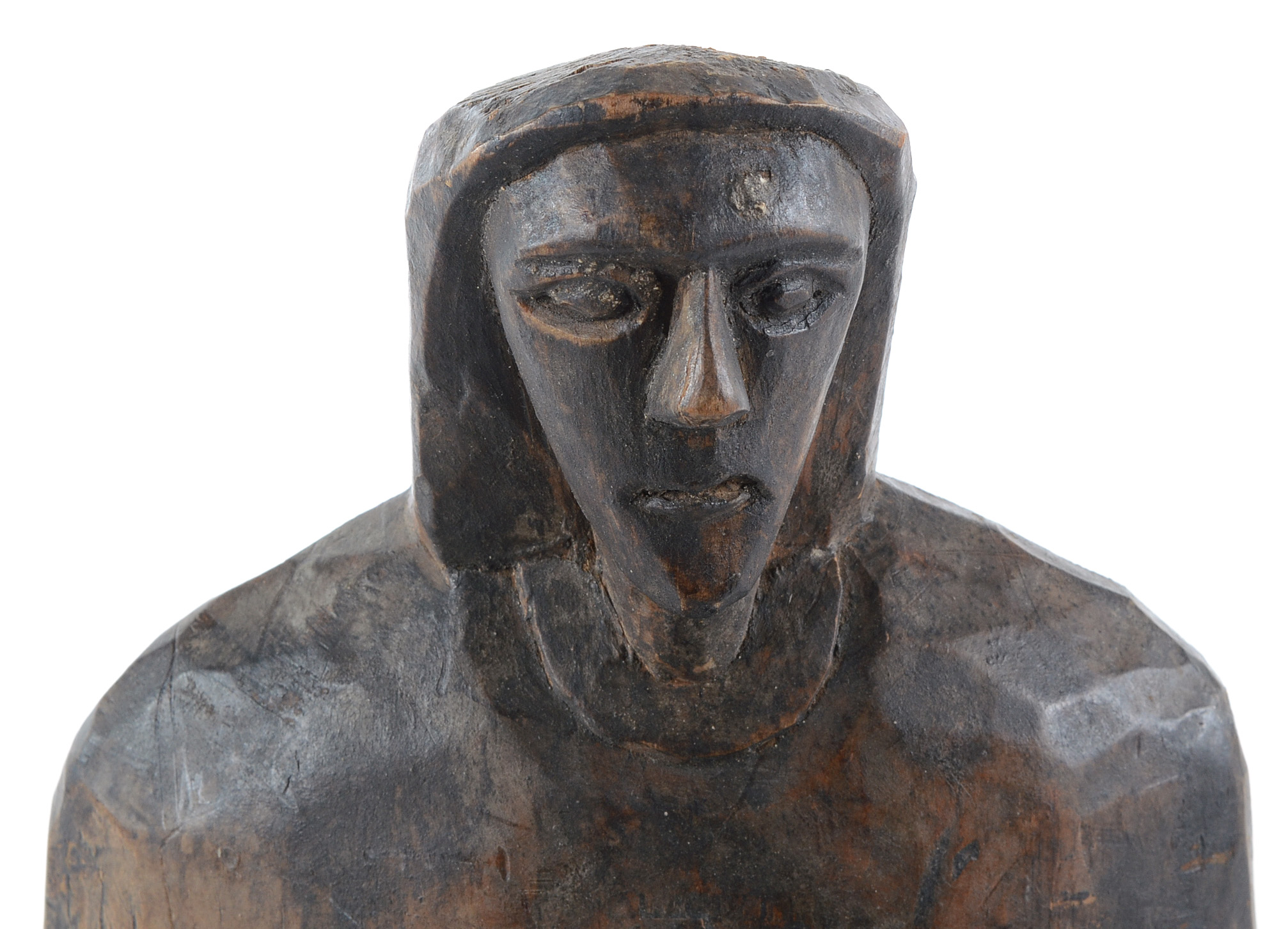 Wooden Santos Figure Sculpture