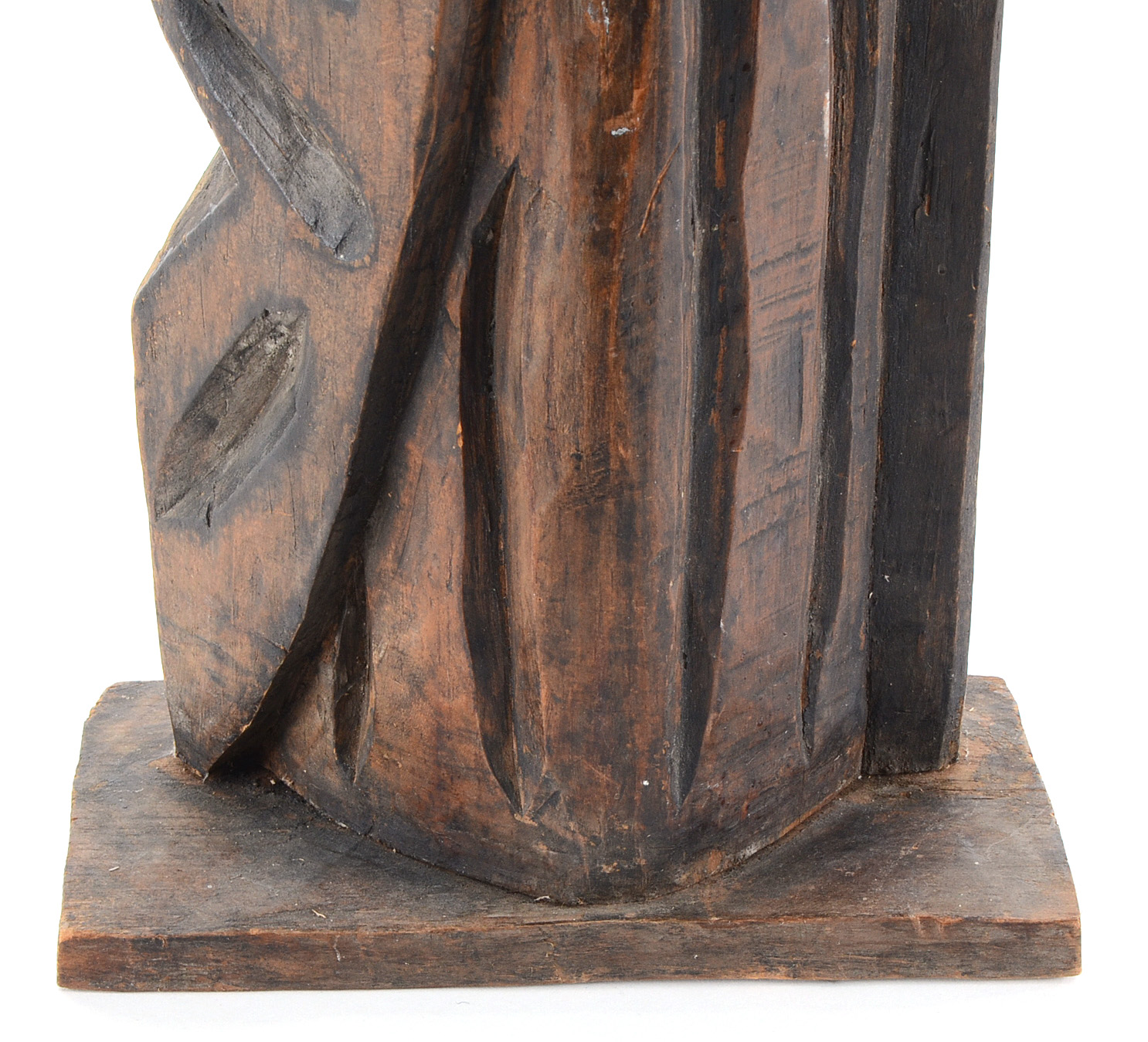 Wooden Santos Figure Sculpture