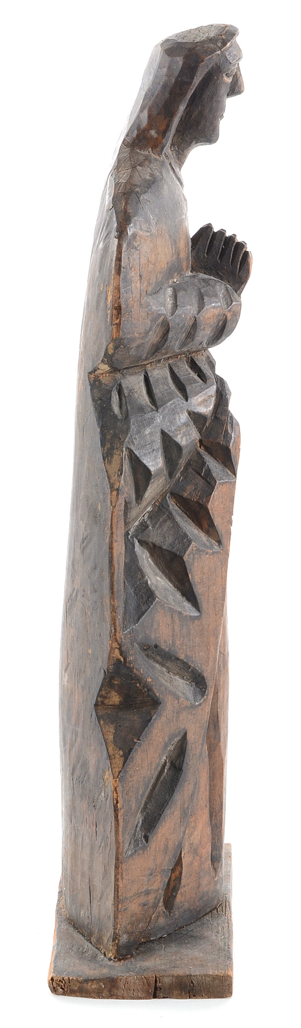 Wooden Santos Figure Sculpture