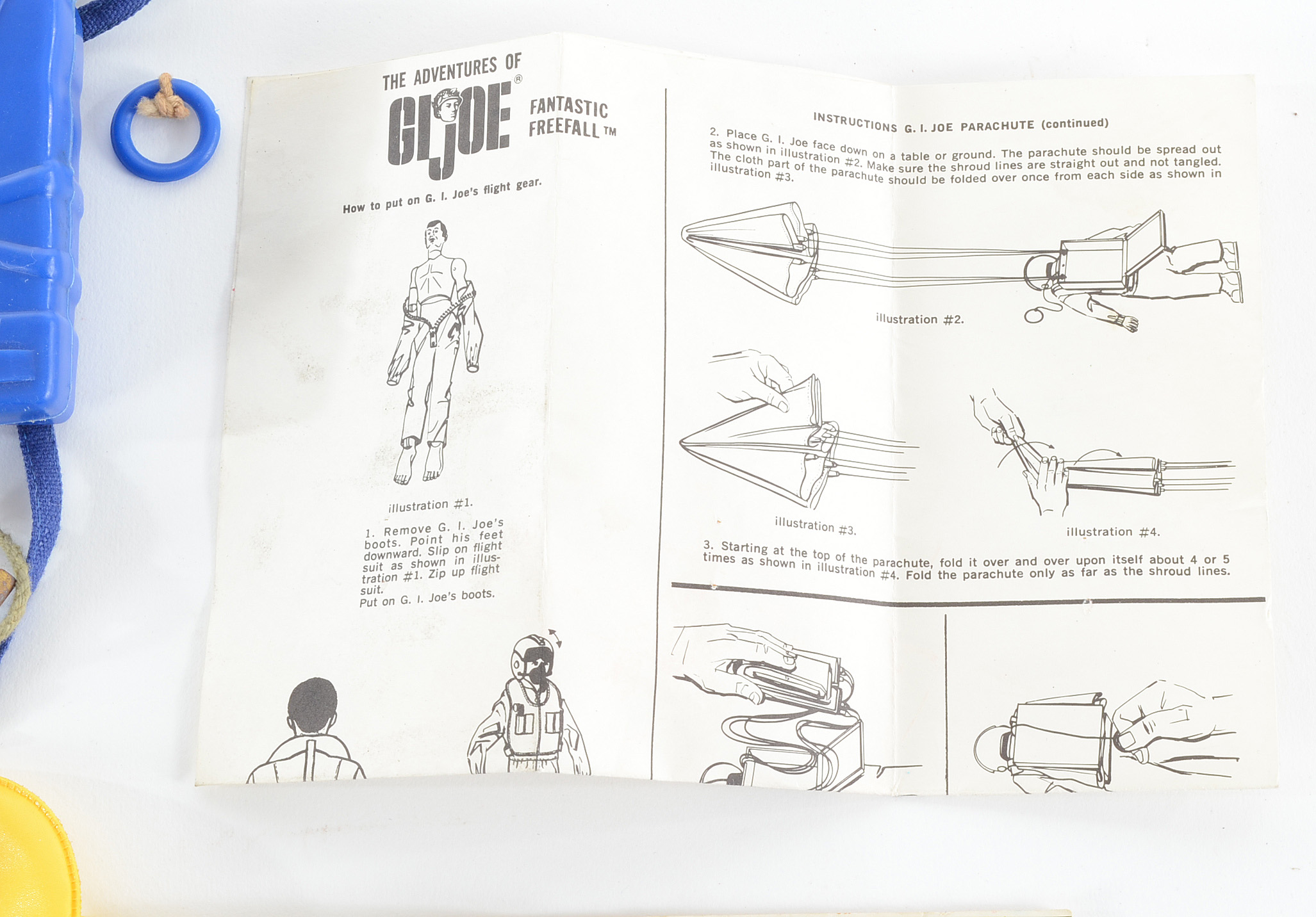 Vintage Original 1970 Gi Joe "Fantastic Freefall" Playset