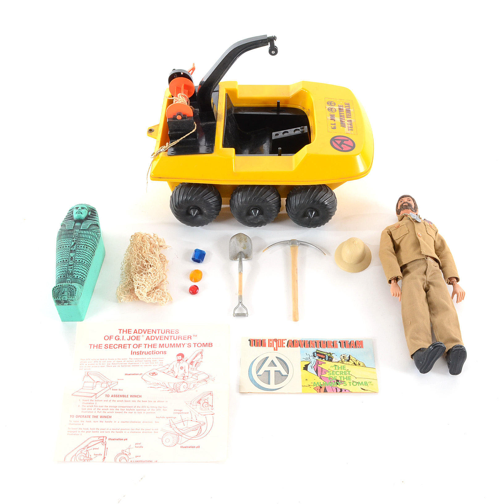 Vintage 1970 Hasbro GI Joe "Secret of the Mummy's Tomb" Playset