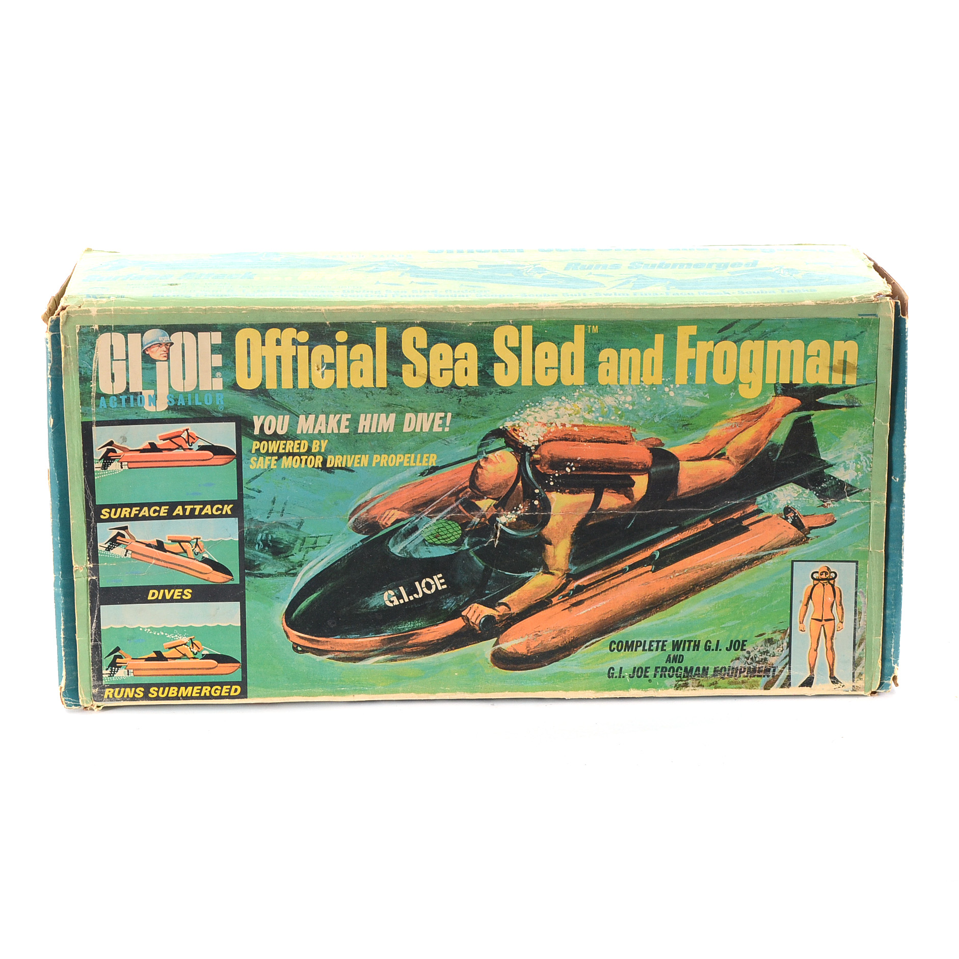 1967 Vintage GI Joe "Sea Sled" with Rare Frogman