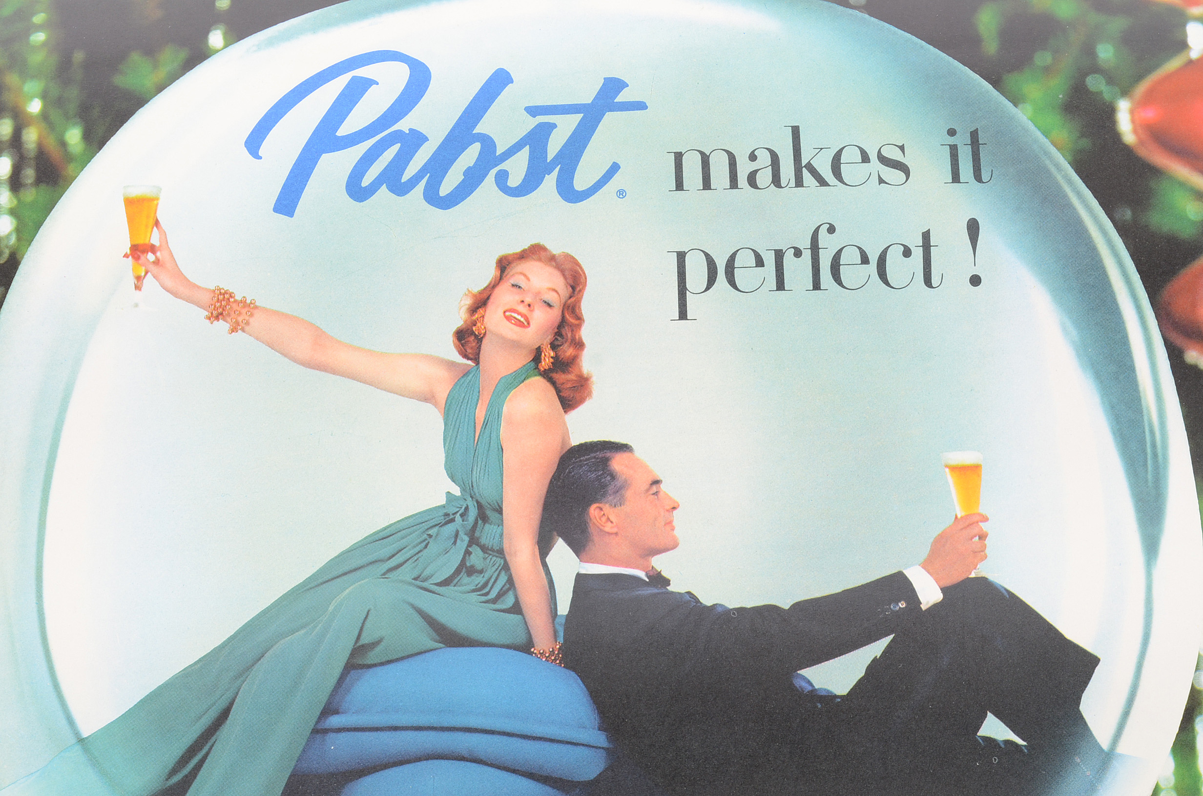 1957-1958 Pabst Blue Ribbon Beer Advertising Calendar