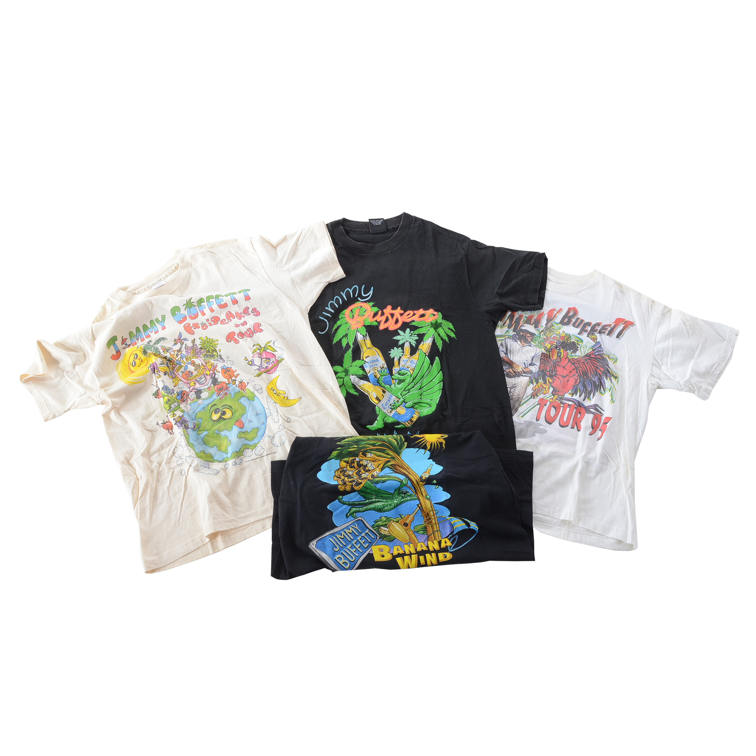 Four Jimmy Buffet Tour T-Shirts