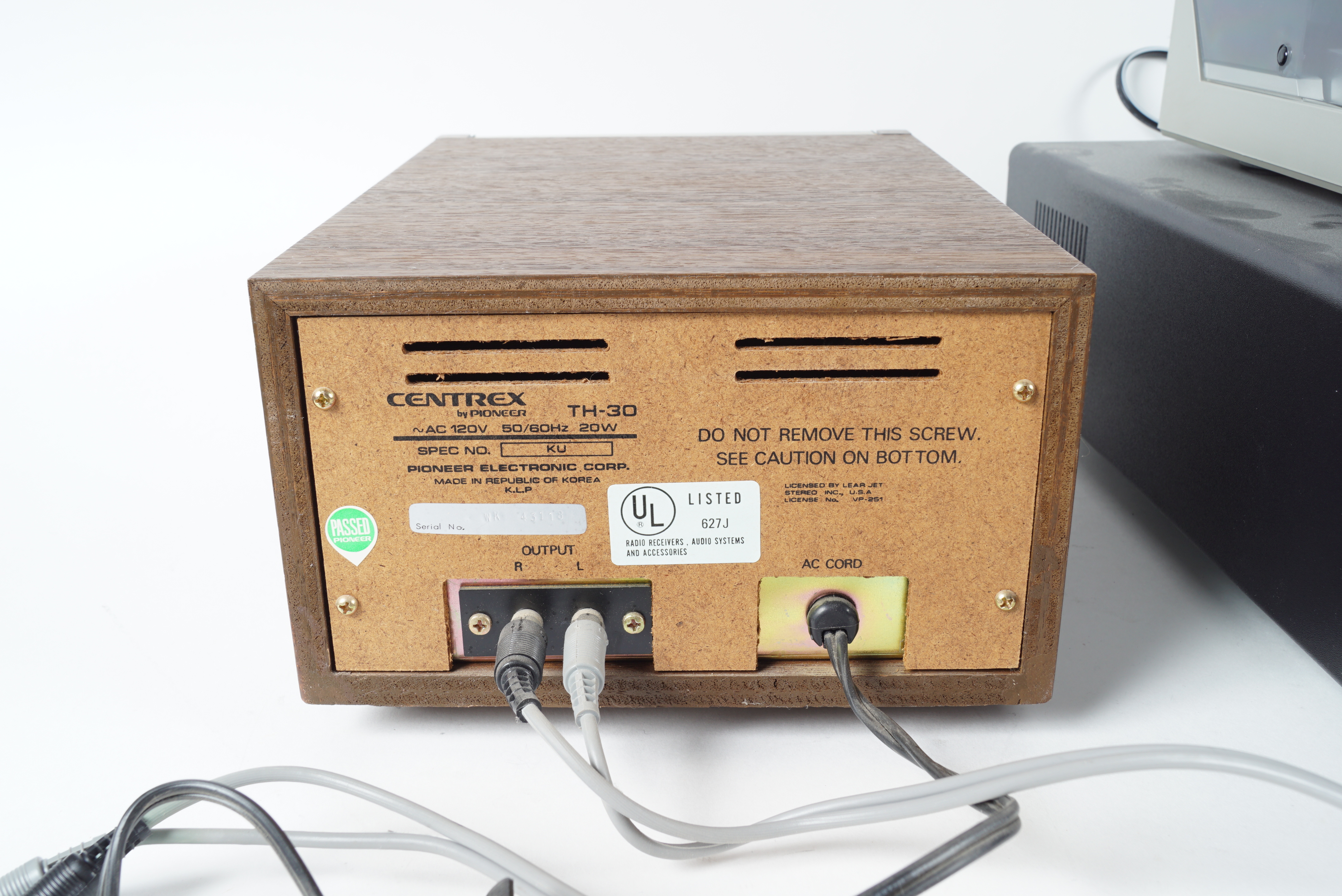 Technics Turntable, Denon CD Changer and Pioneer 8-Track Player