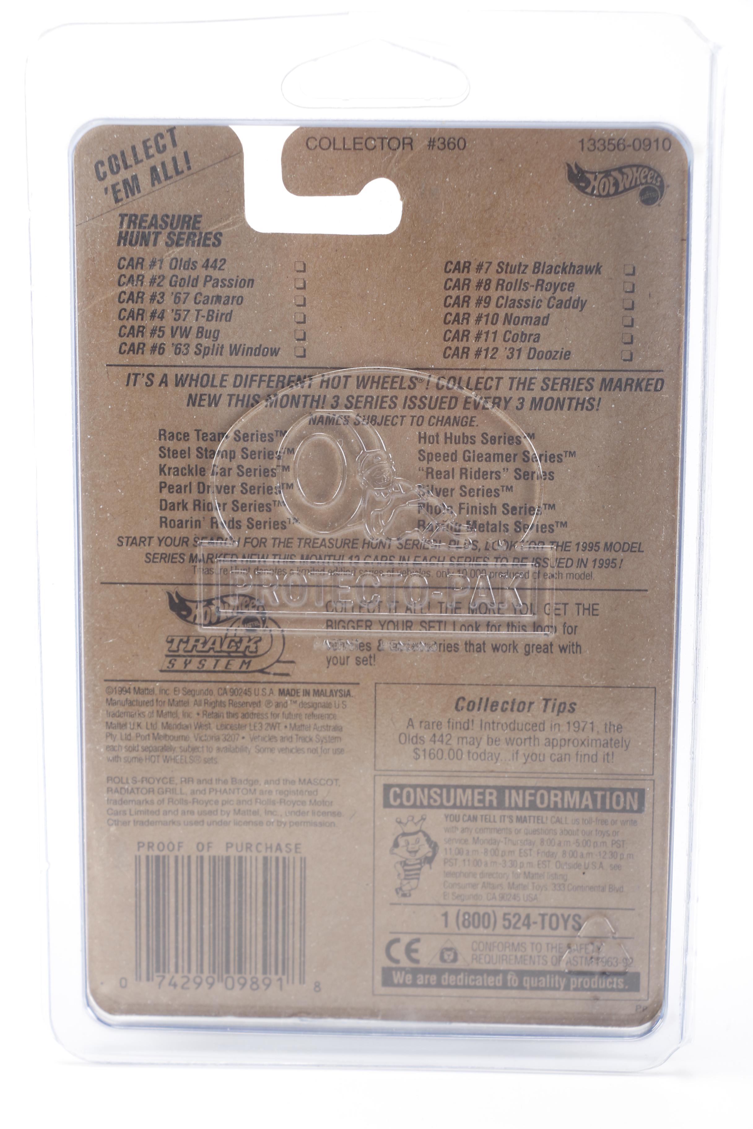Hot Wheels Treasure Hunt Series Die Cast Vehicles