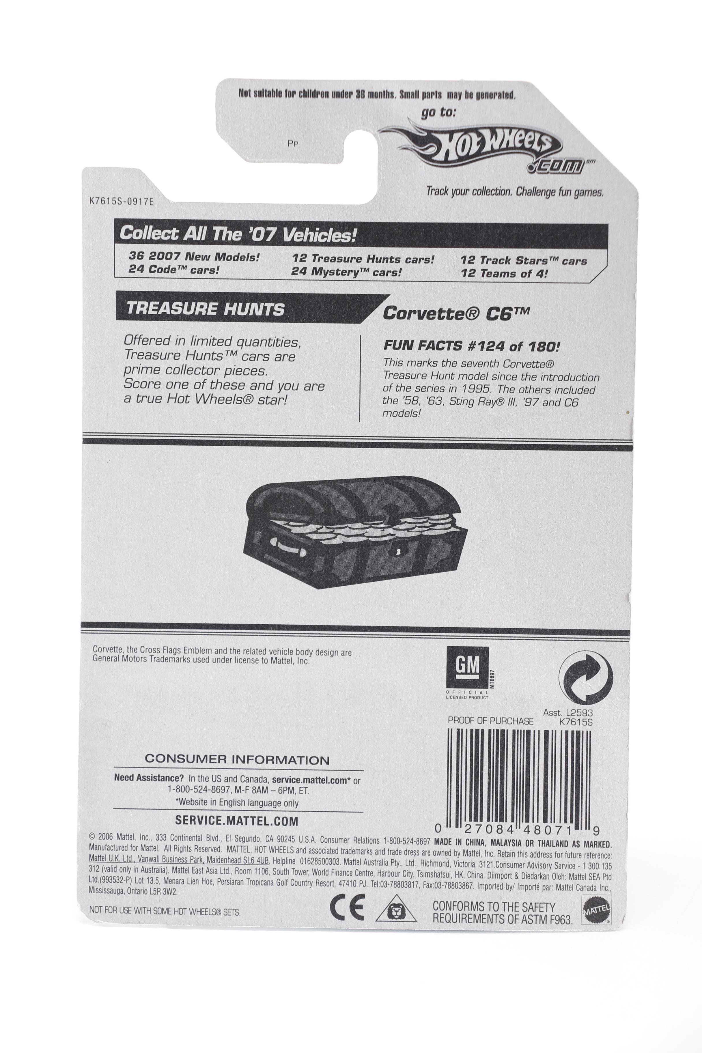 Hot Wheels Treasure Hunt Series Die Cast Vehicles