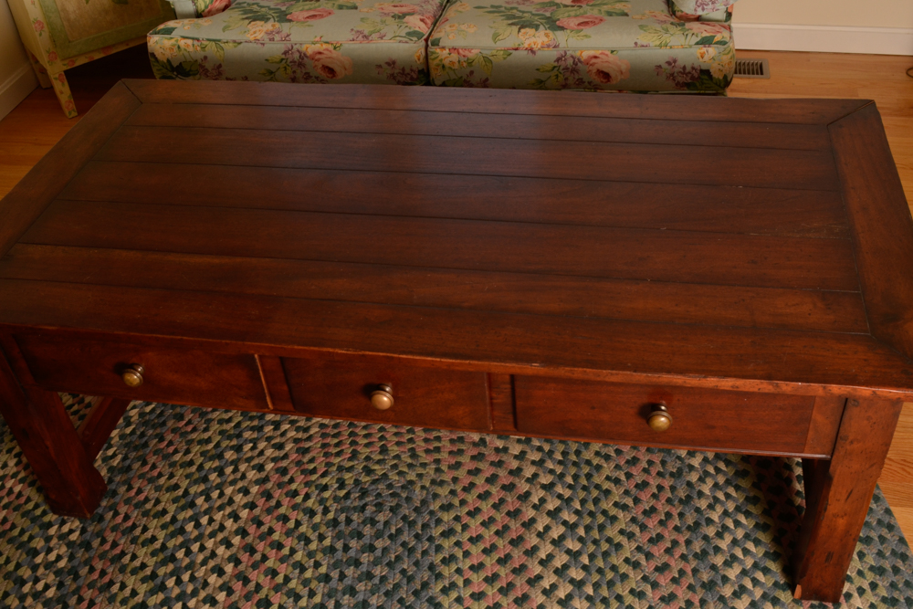 Walnut Stained Coffee Table