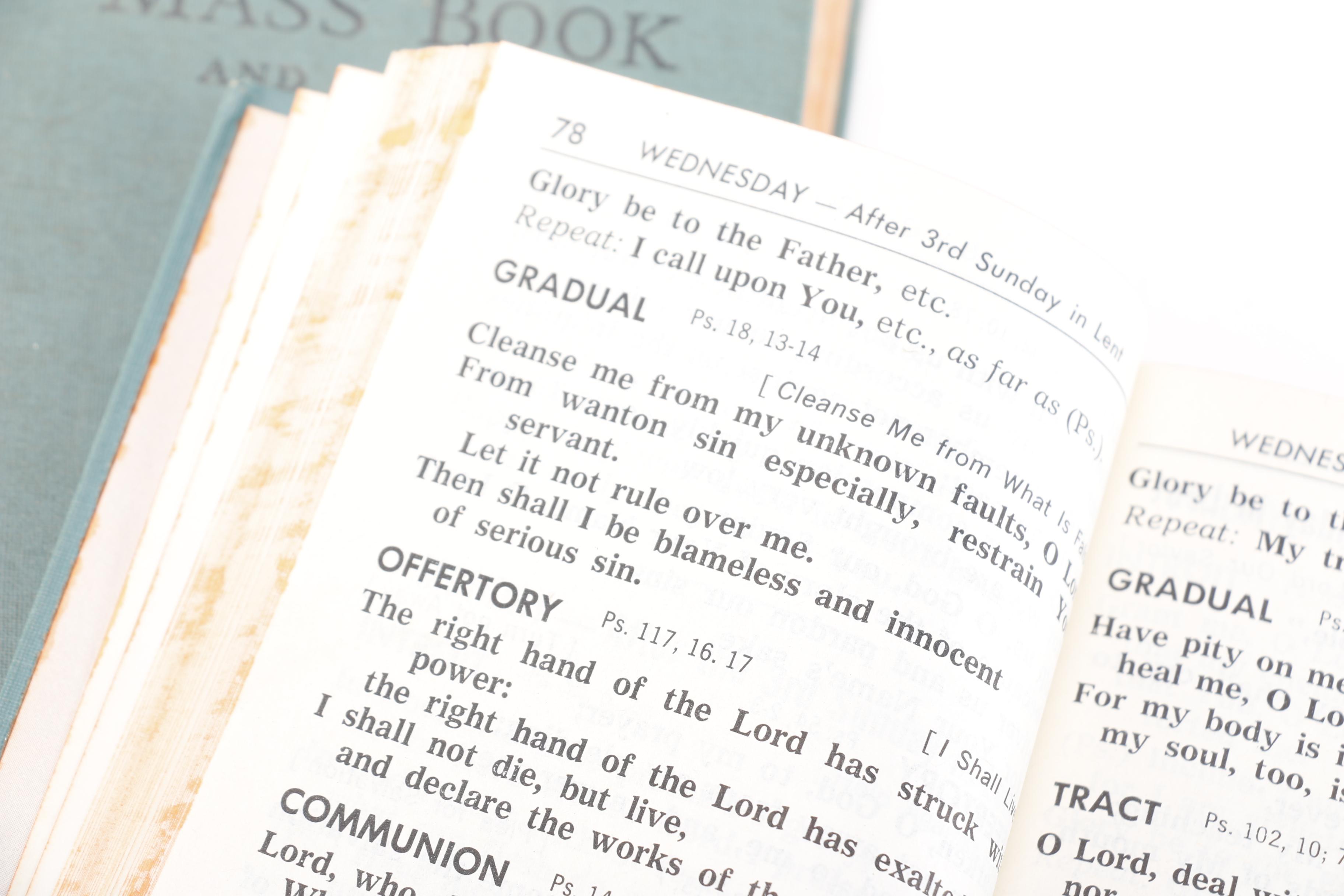 Catholic Religious Books and Wall Hangings