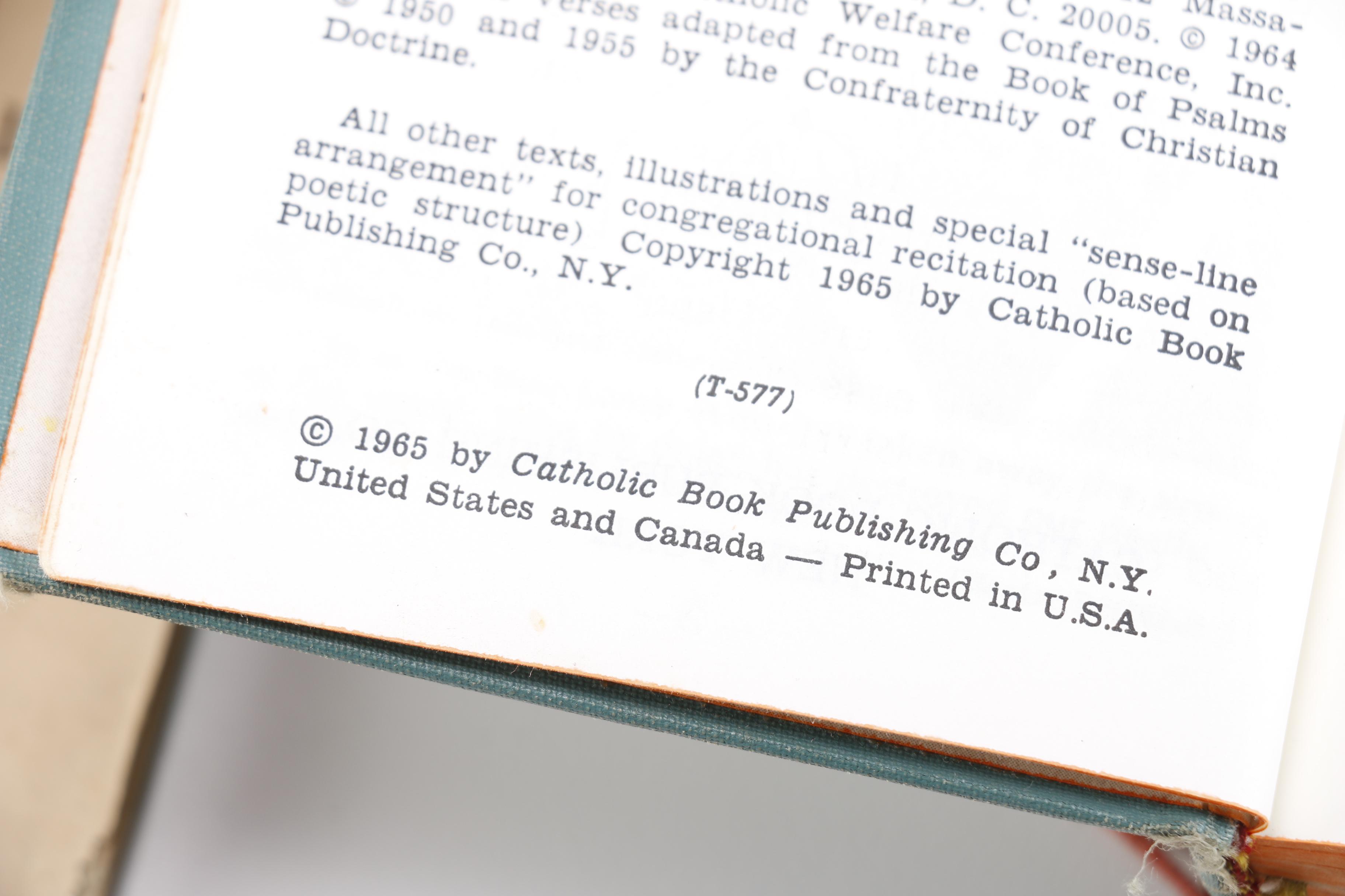 Catholic Religious Books and Wall Hangings