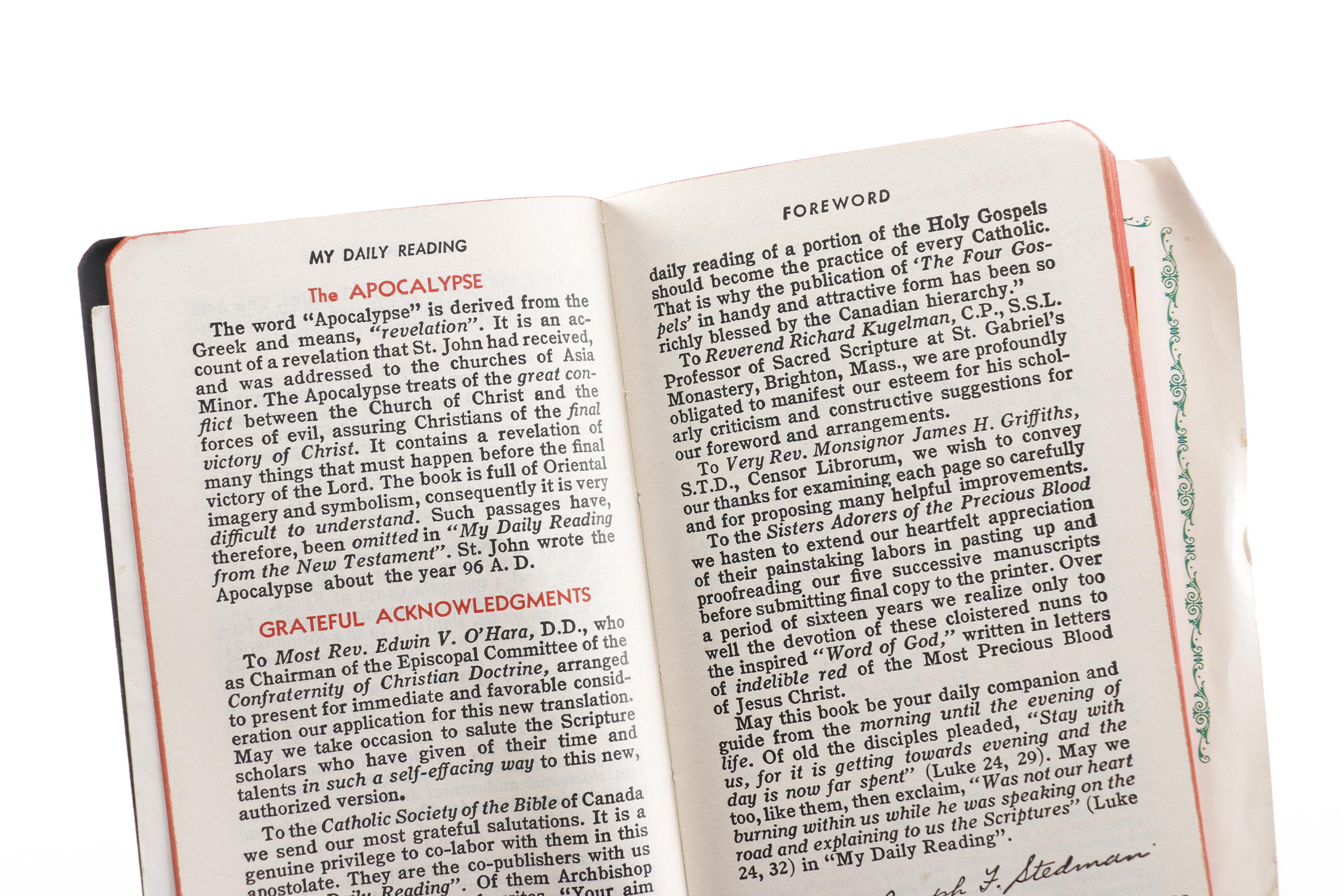 Catholic Religious Books and Wall Hangings