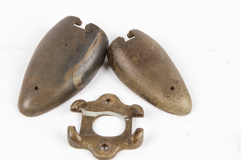 Vintage Shoe Shine Kit and Shoe Stretchers