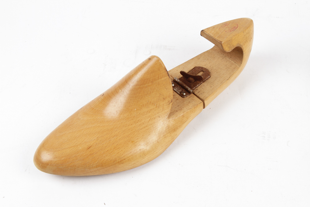 Vintage Shoe Shine Kit and Shoe Stretchers