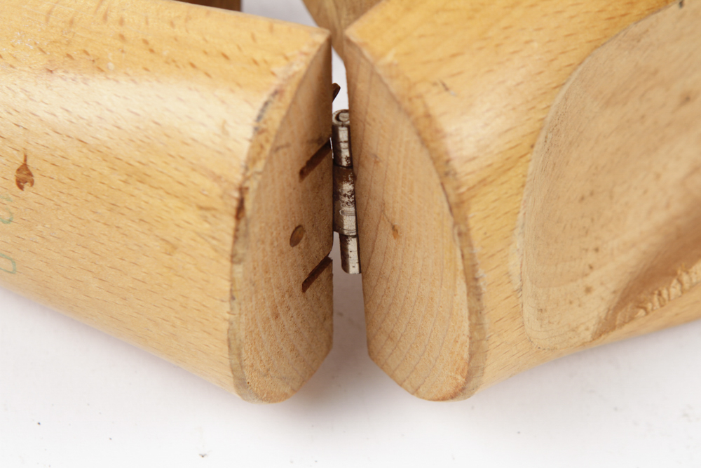 Vintage Shoe Shine Kit and Shoe Stretchers