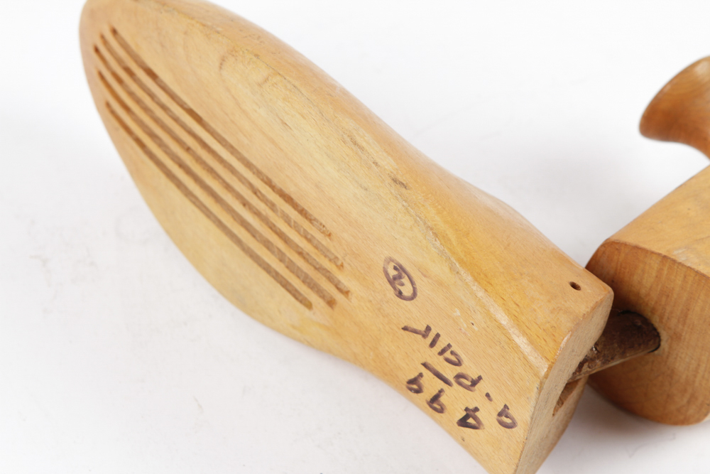 Vintage Shoe Shine Kit and Shoe Stretchers