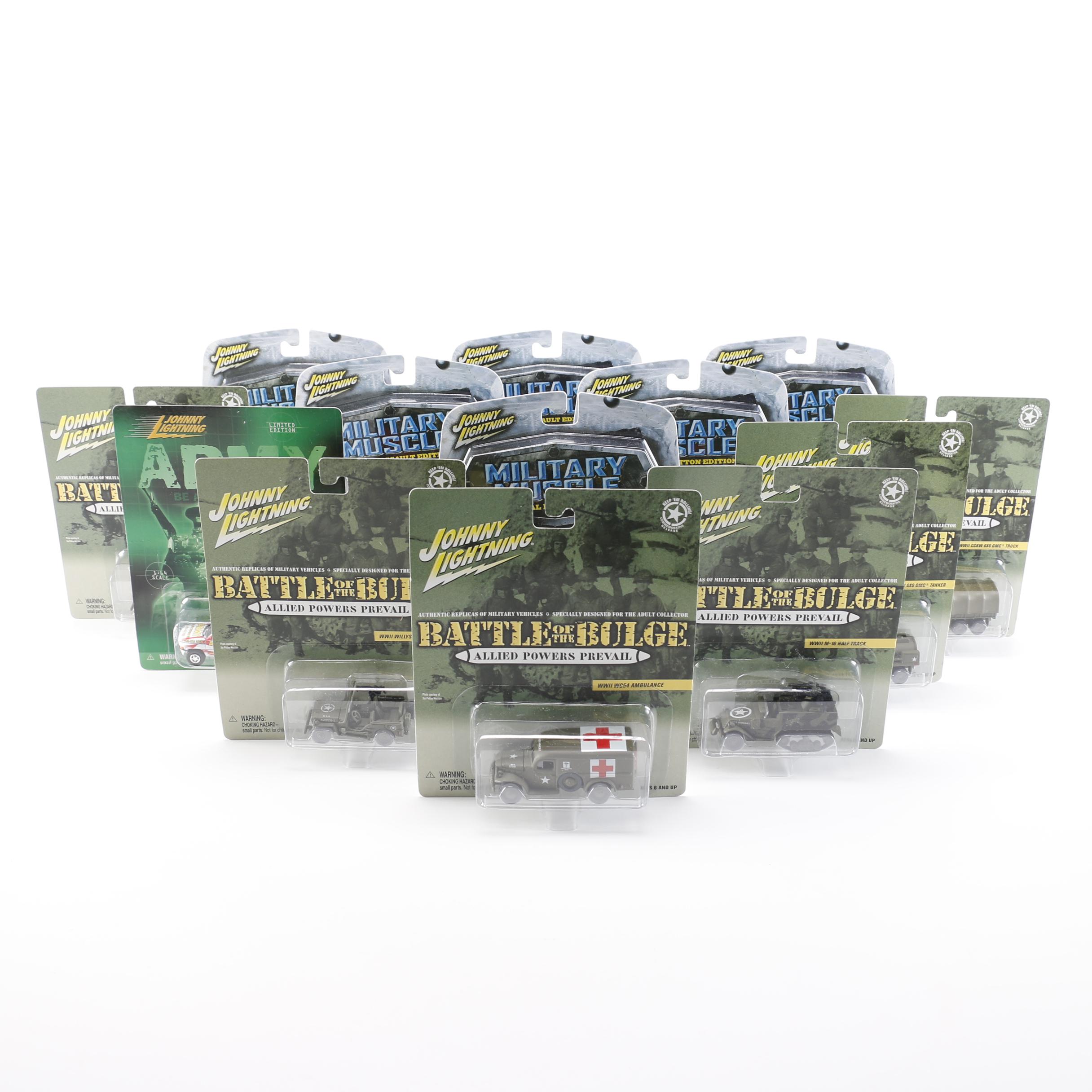 Mint in Box Military-Themed  Johnny Lightning Toy Vehicles