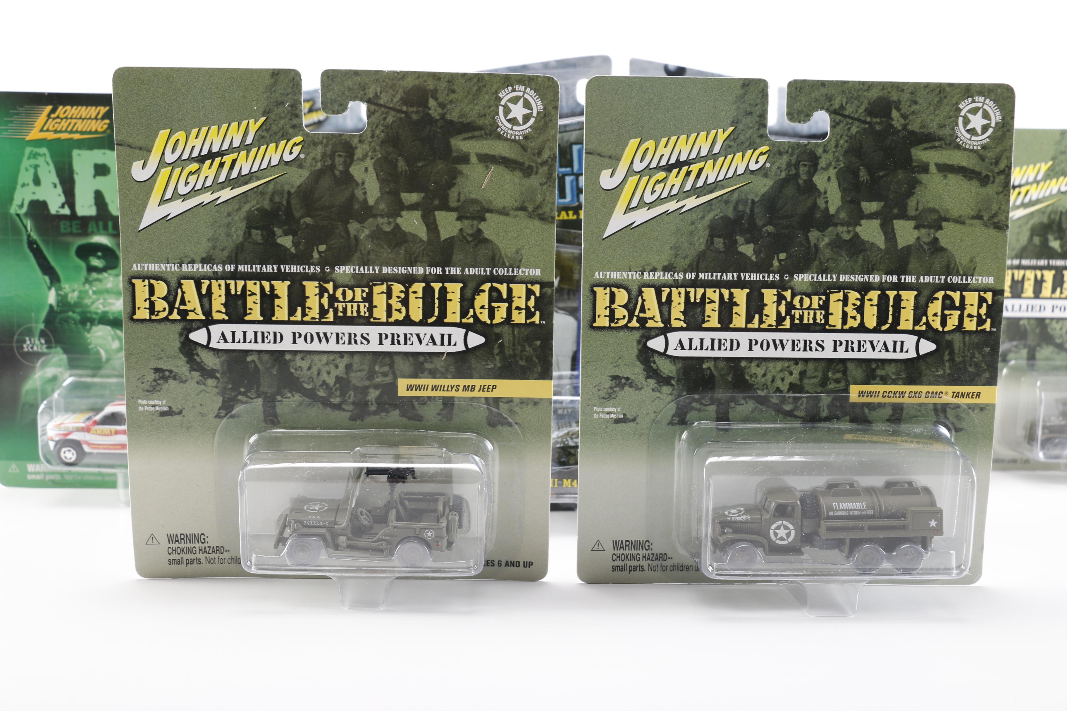Mint in Box Military-Themed  Johnny Lightning Toy Vehicles