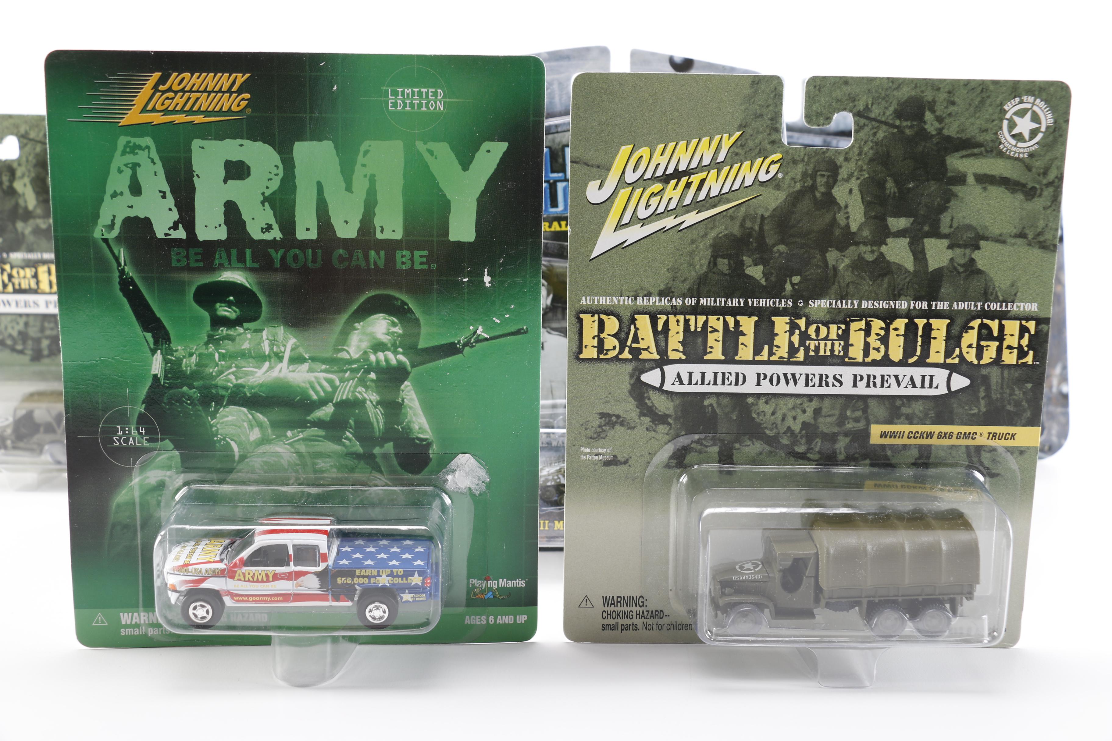 Mint in Box Military-Themed  Johnny Lightning Toy Vehicles
