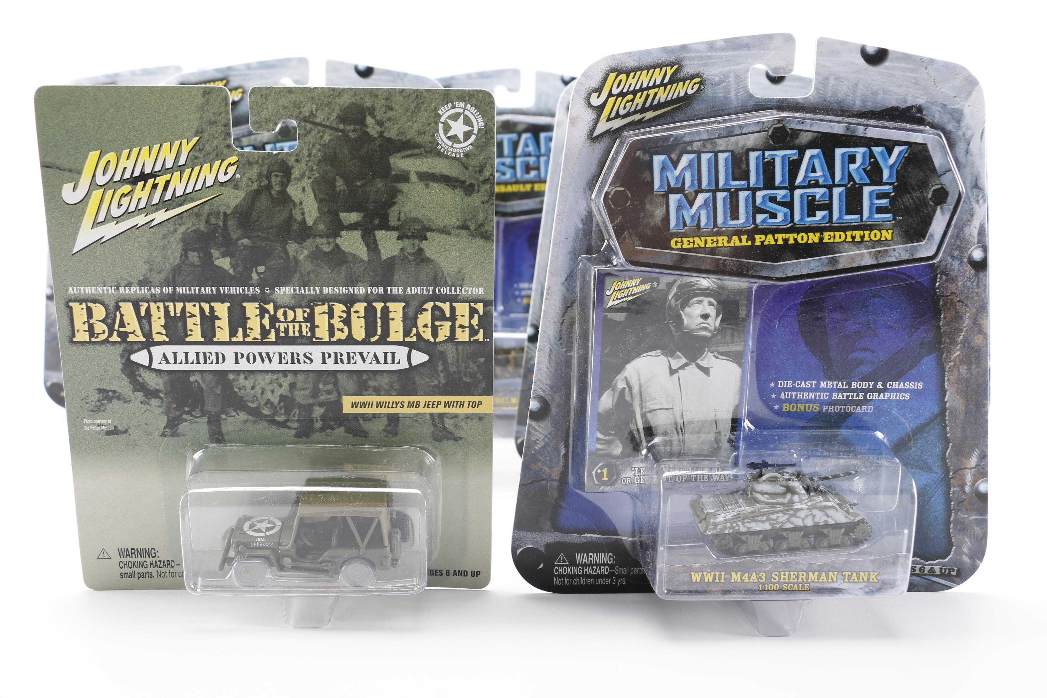 Mint in Box Military-Themed  Johnny Lightning Toy Vehicles