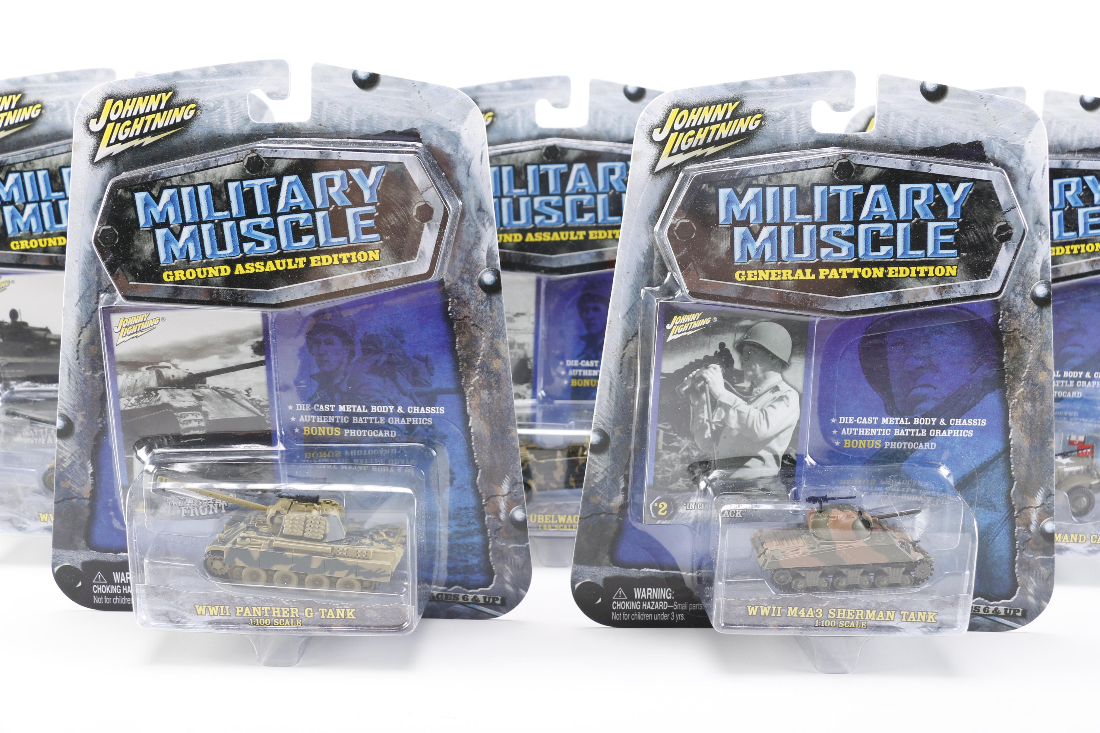 Mint in Box Military-Themed  Johnny Lightning Toy Vehicles
