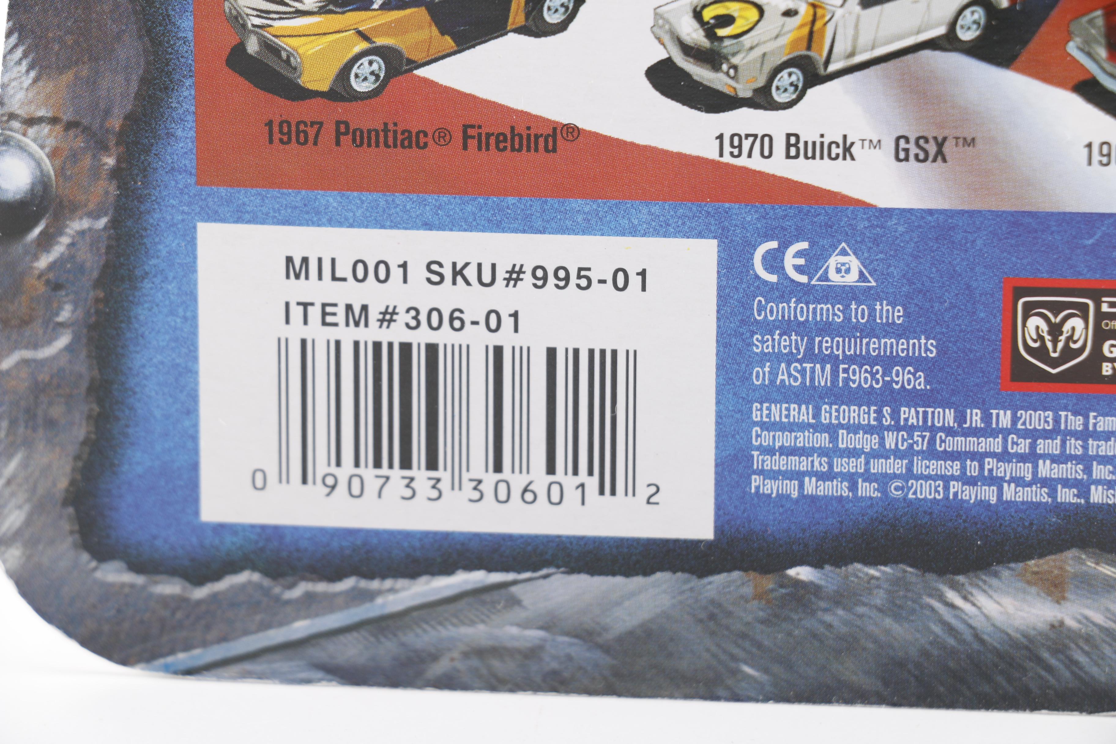 Mint in Box Military-Themed  Johnny Lightning Toy Vehicles