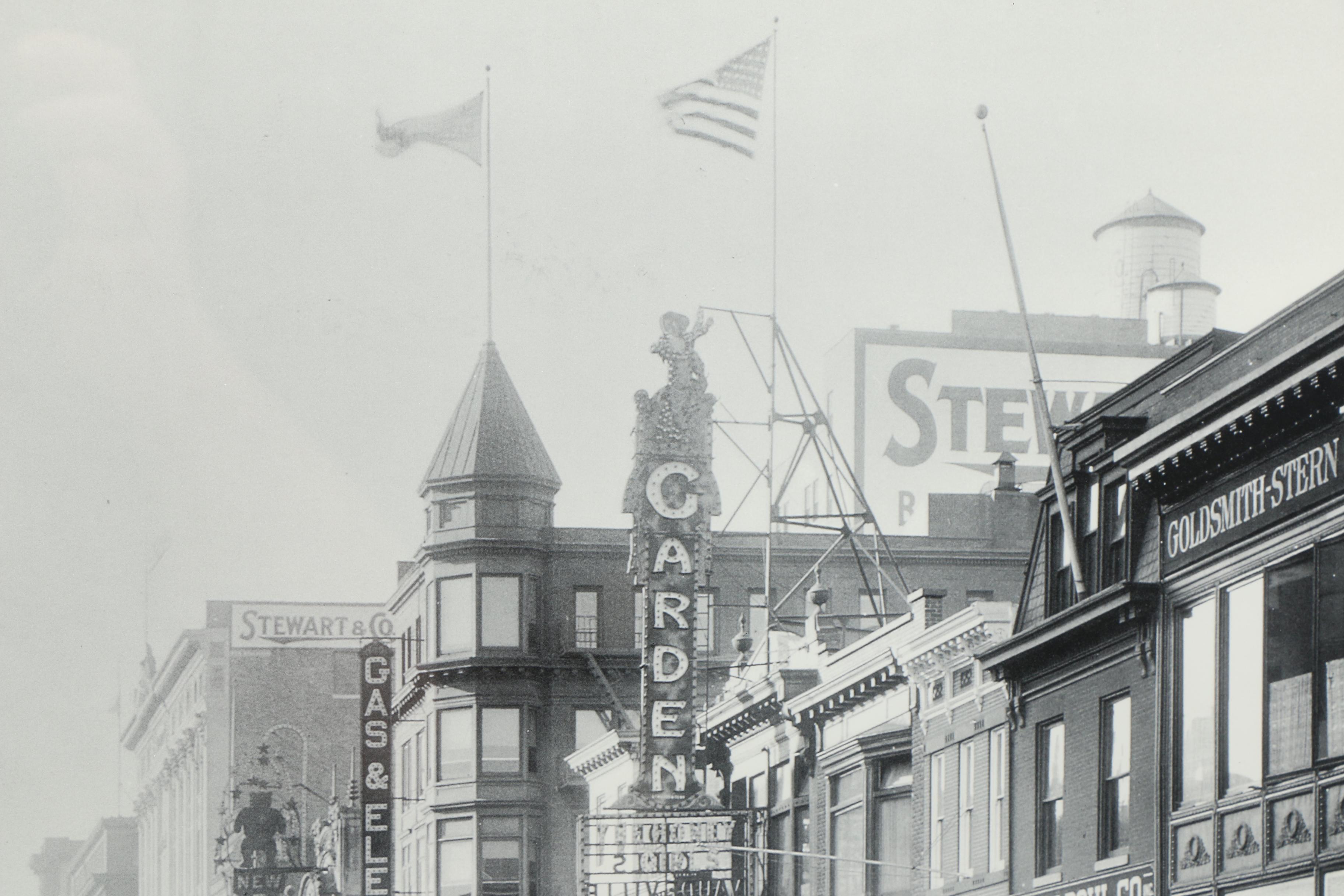 Half-Tone Prints  of Vintage Photographs of Cityscapes
