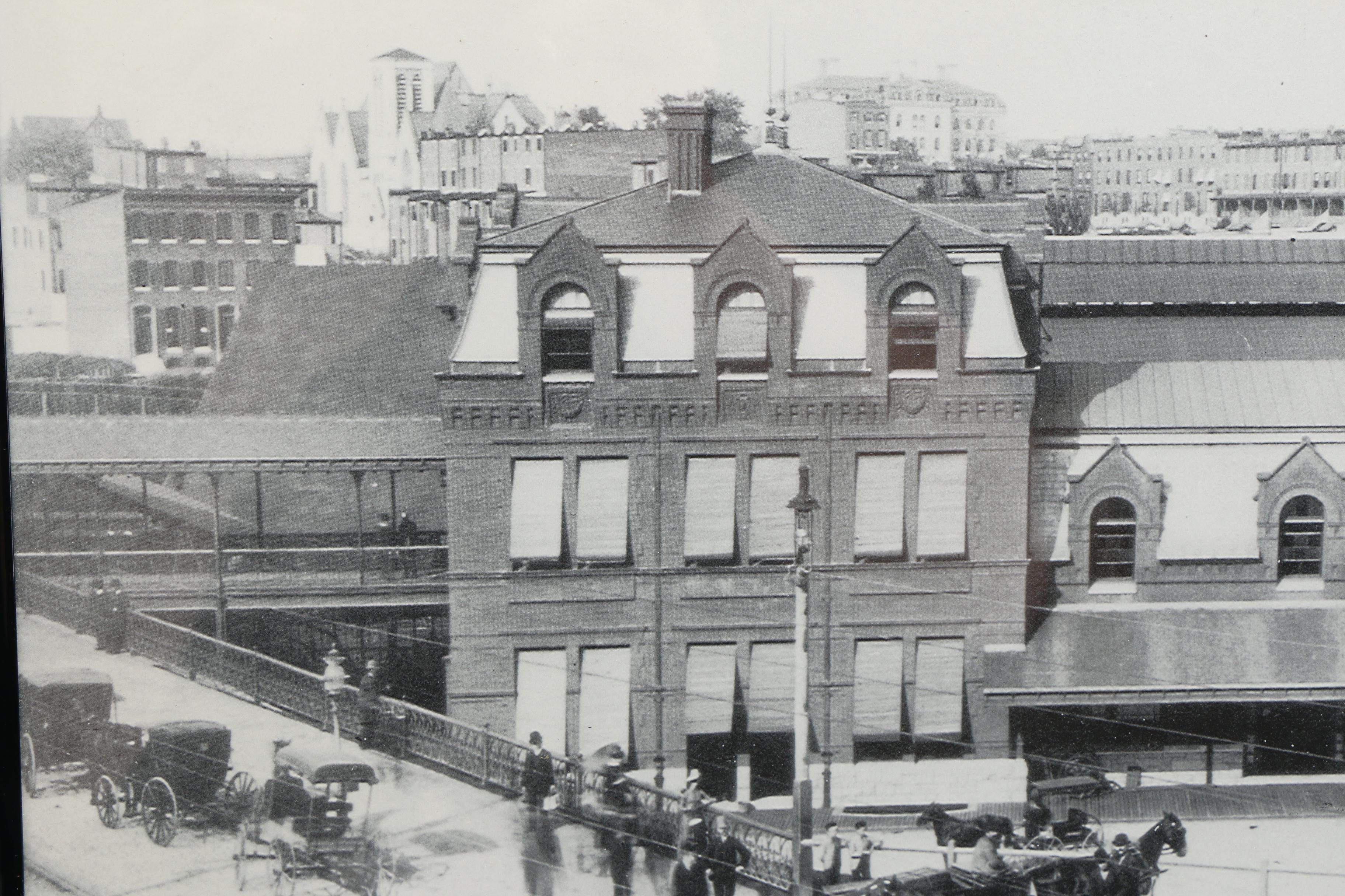 Half-Tone Prints  of Vintage Photographs of Cityscapes