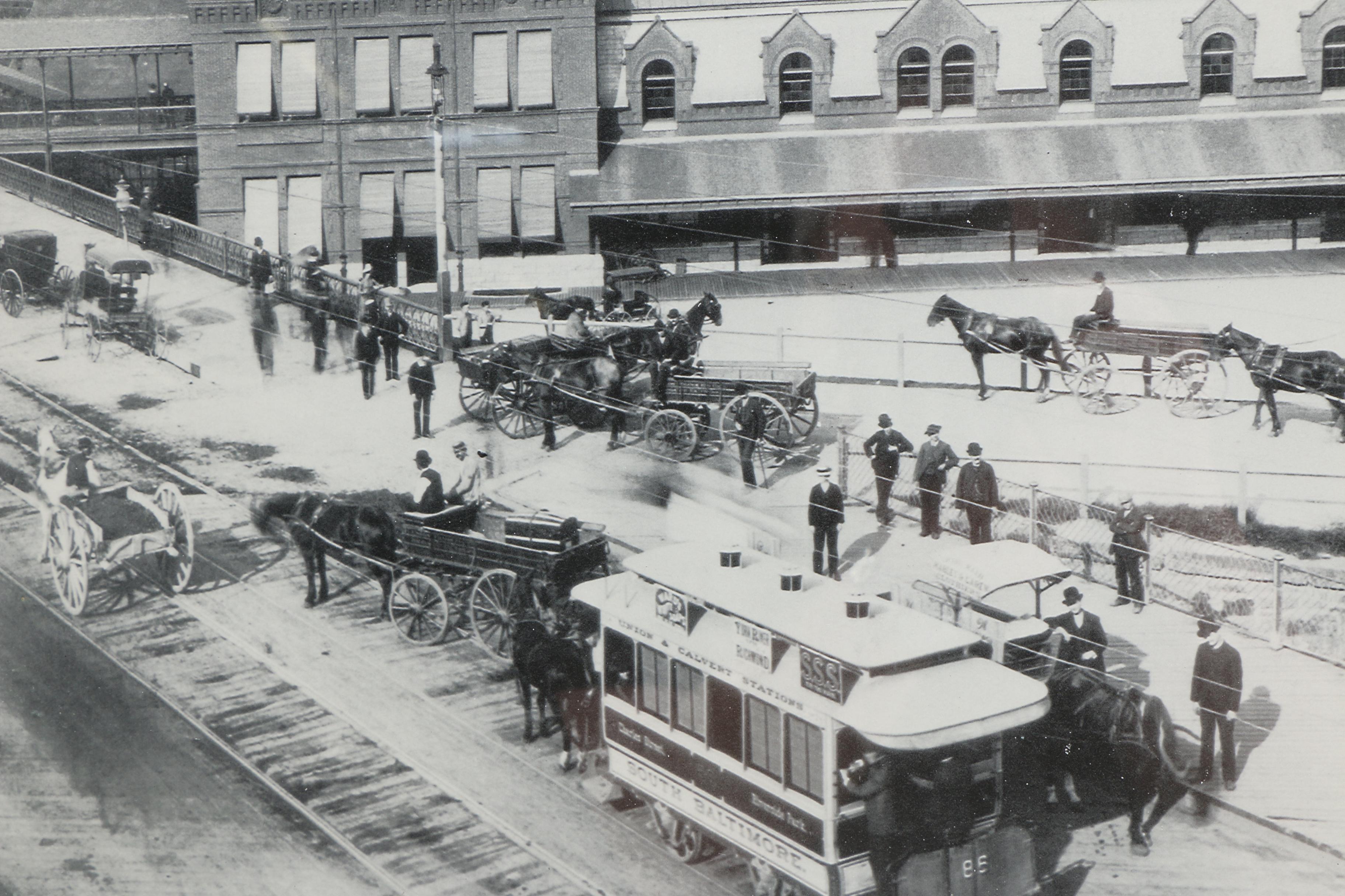 Half-Tone Prints  of Vintage Photographs of Cityscapes