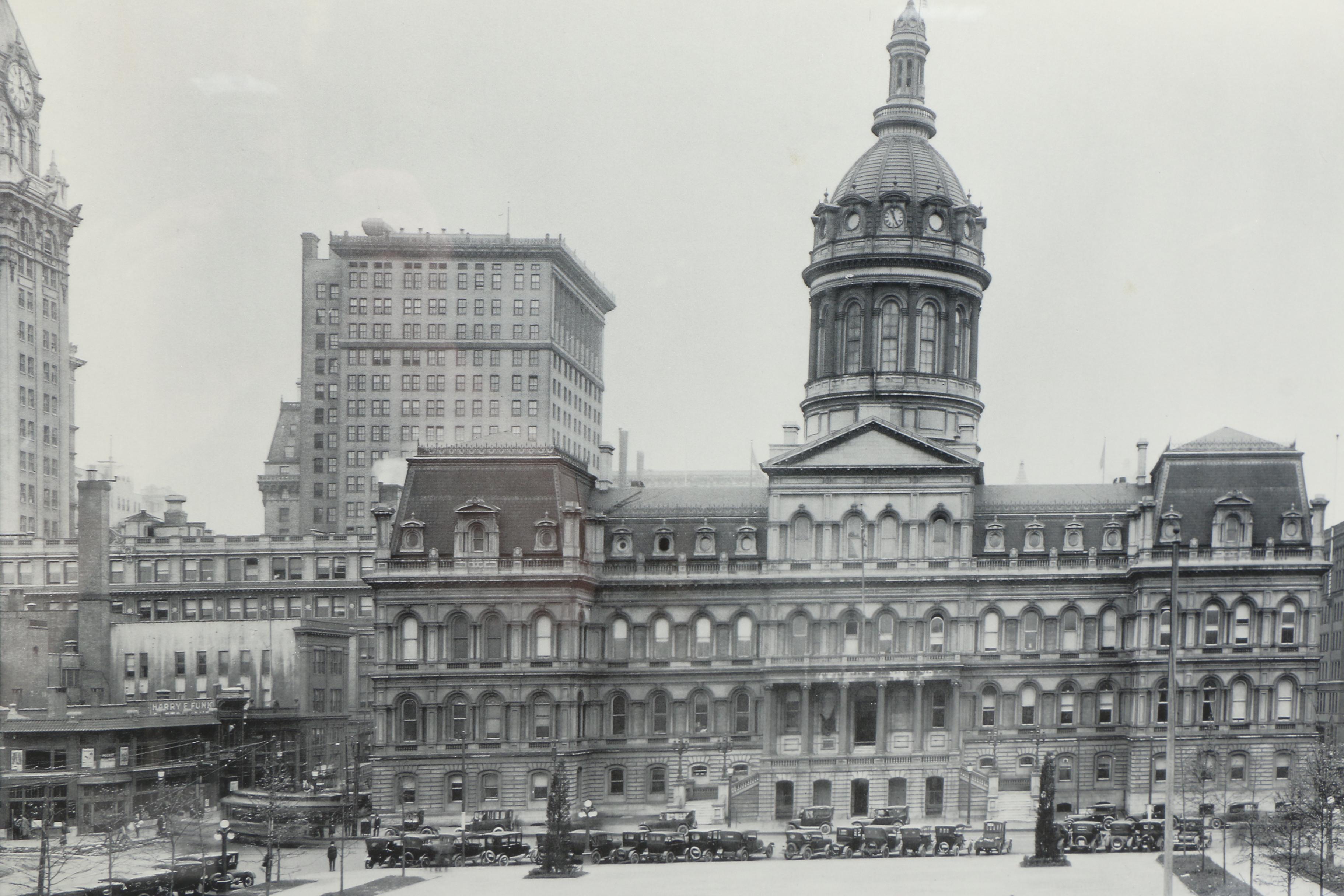 Half-Tone Prints  of Vintage Photographs of Cityscapes