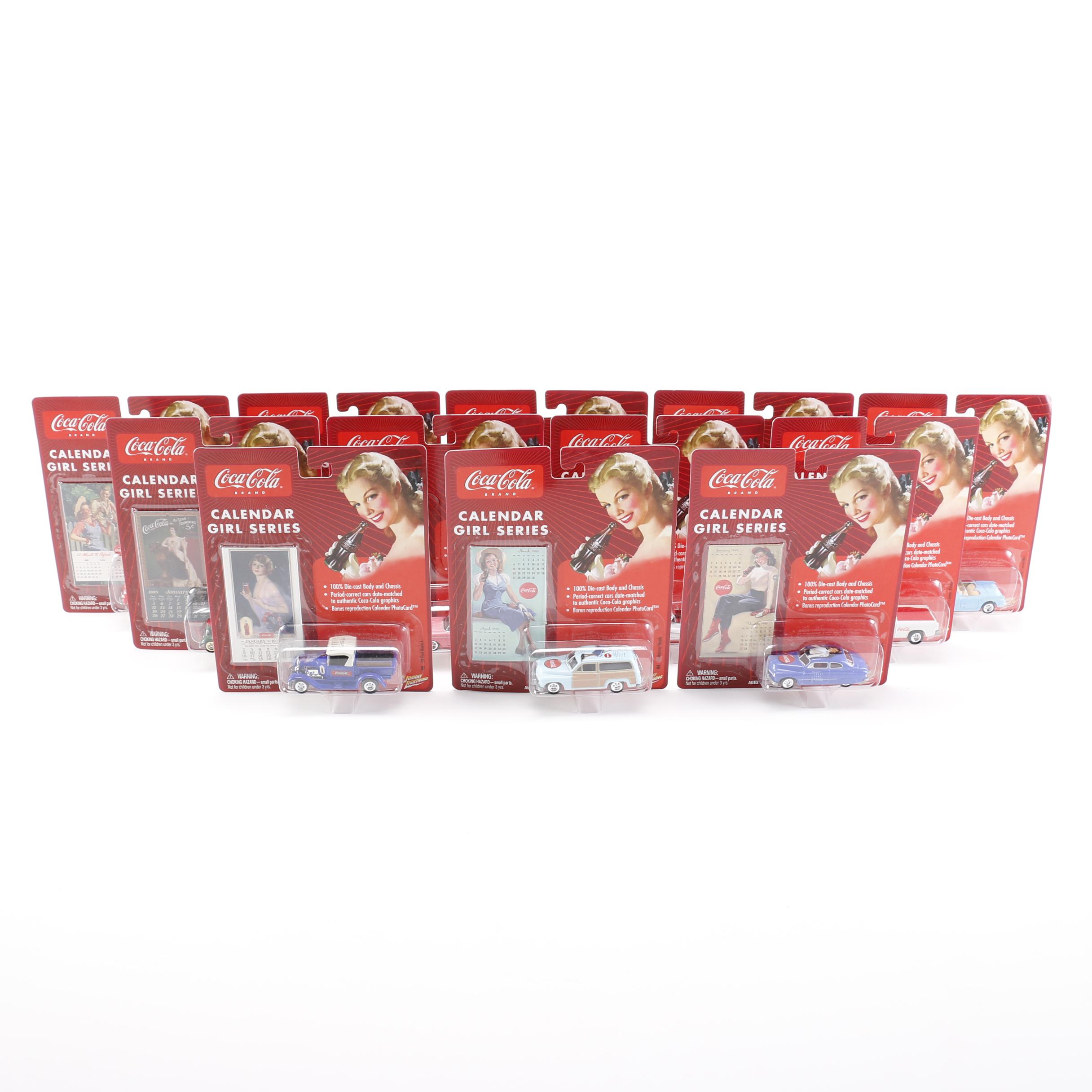 Coca-Cola "Calendar Girl Series"  Die-Cast Collector Cars