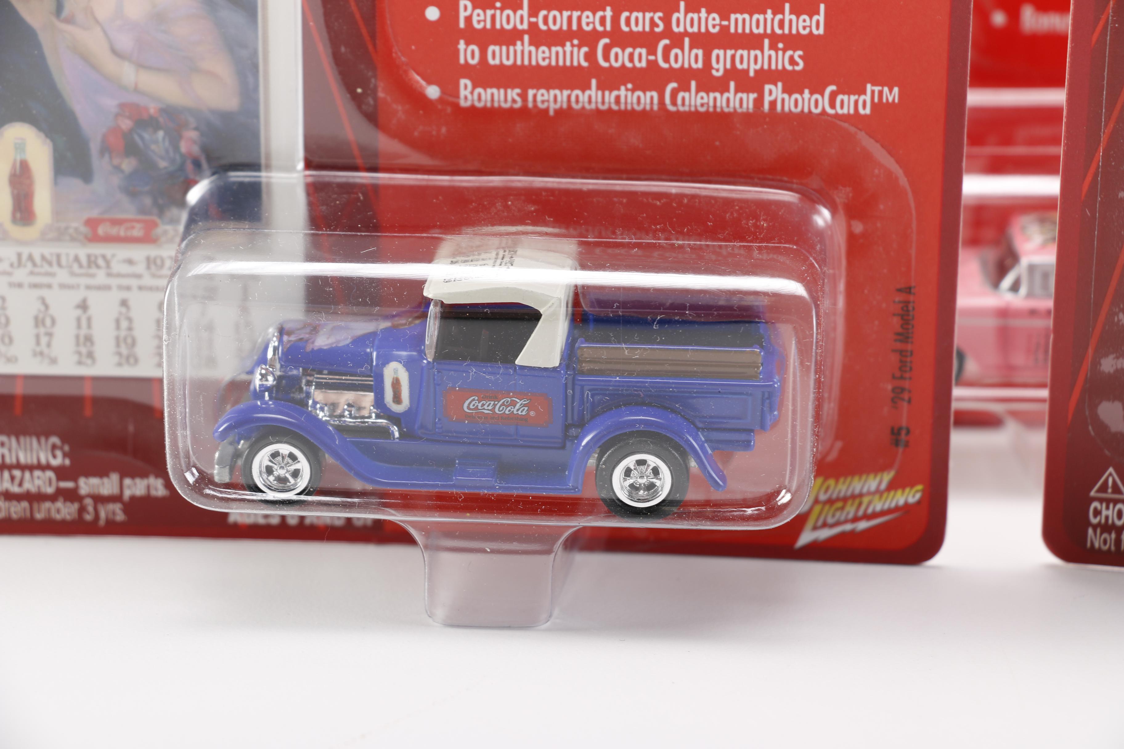 Coca-Cola "Calendar Girl Series"  Die-Cast Collector Cars
