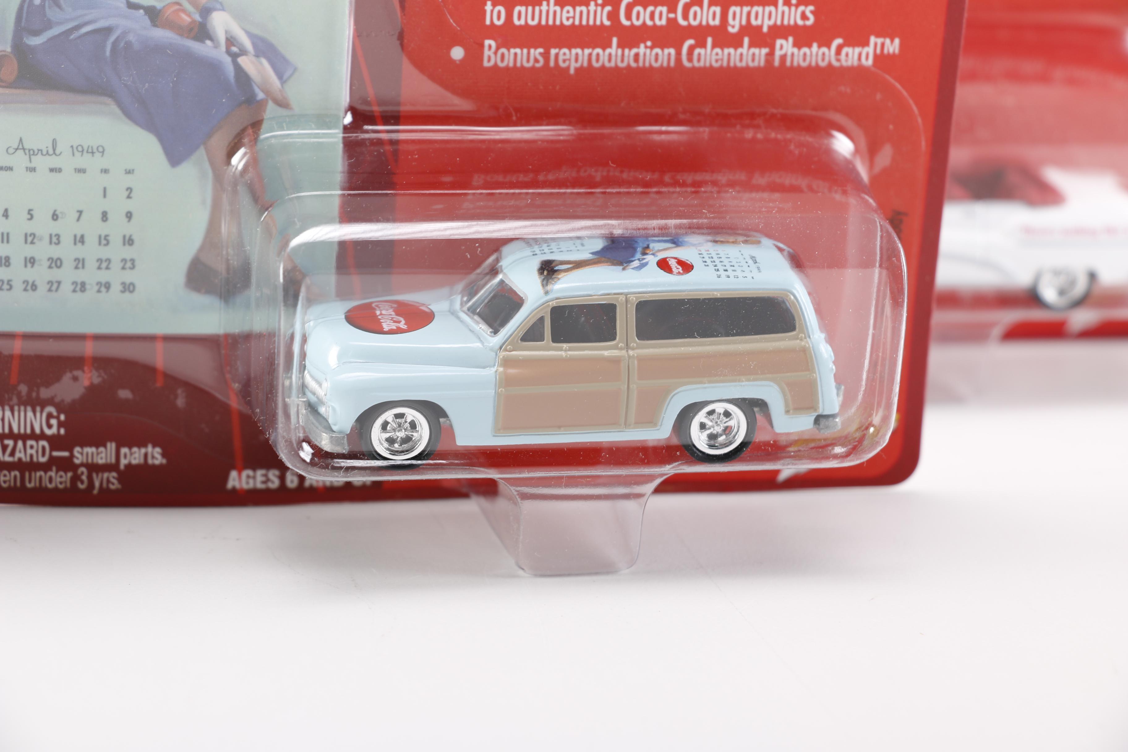 Coca-Cola "Calendar Girl Series"  Die-Cast Collector Cars