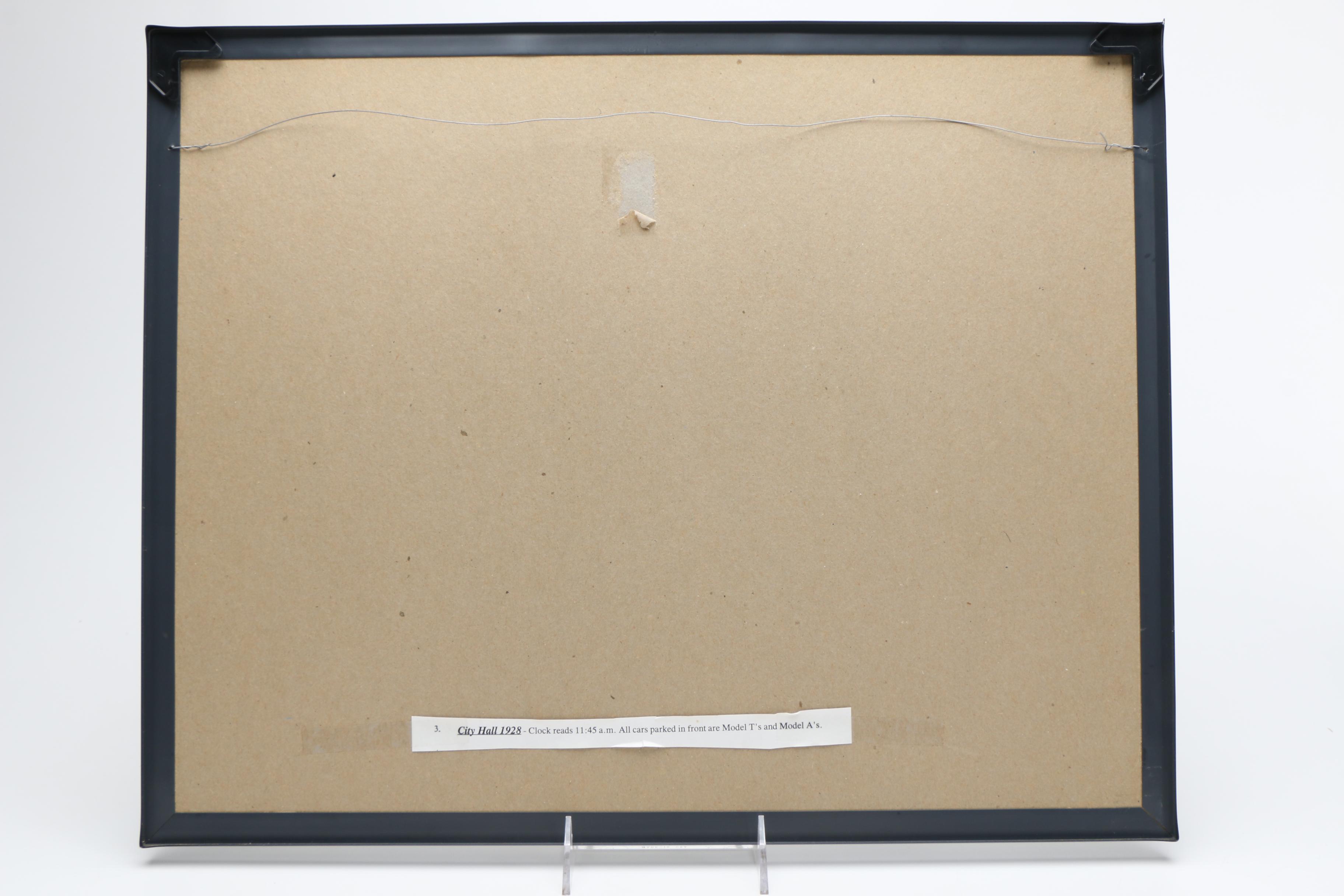 Half-Tone Prints  of Vintage Photographs of Cityscapes