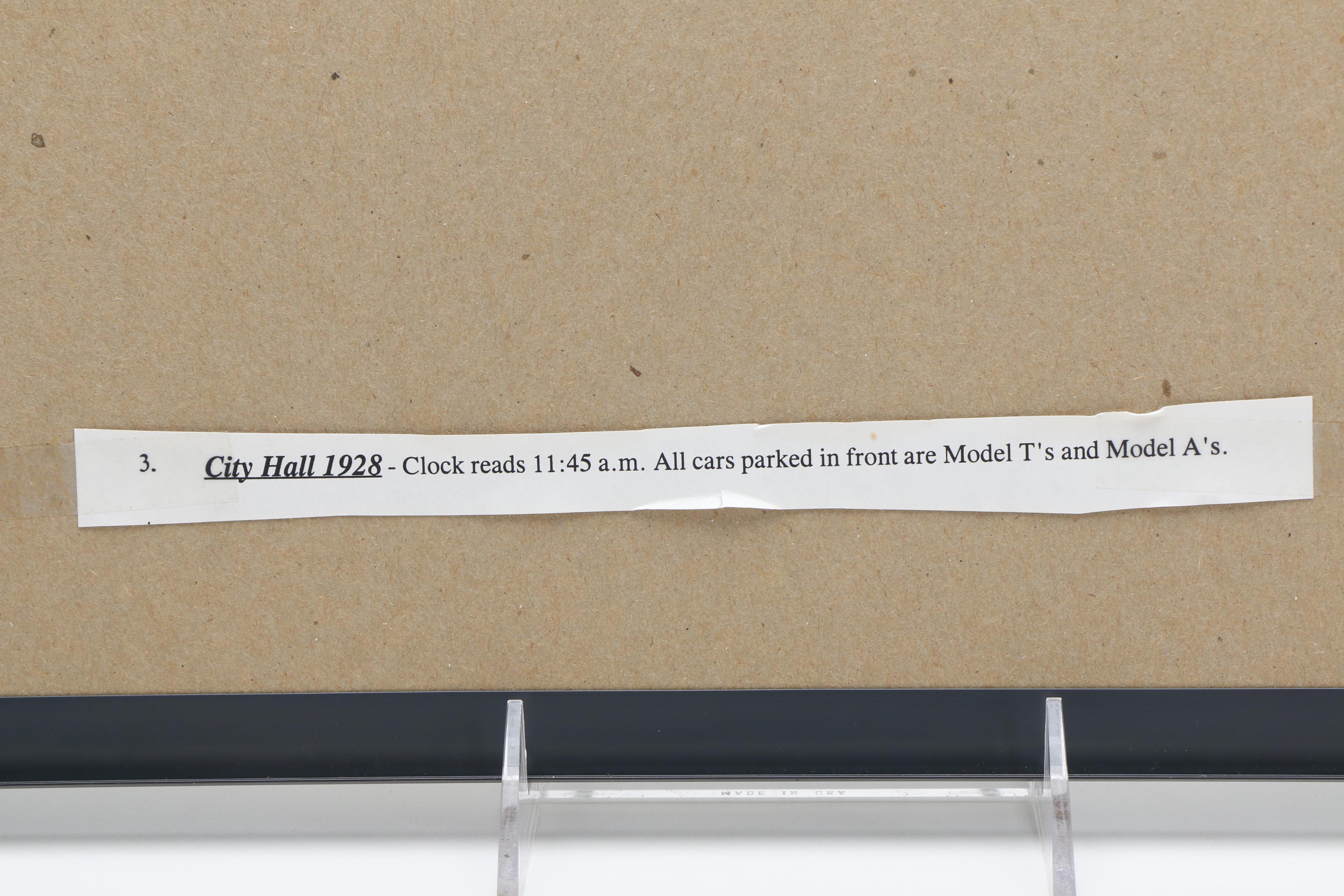 Half-Tone Prints  of Vintage Photographs of Cityscapes