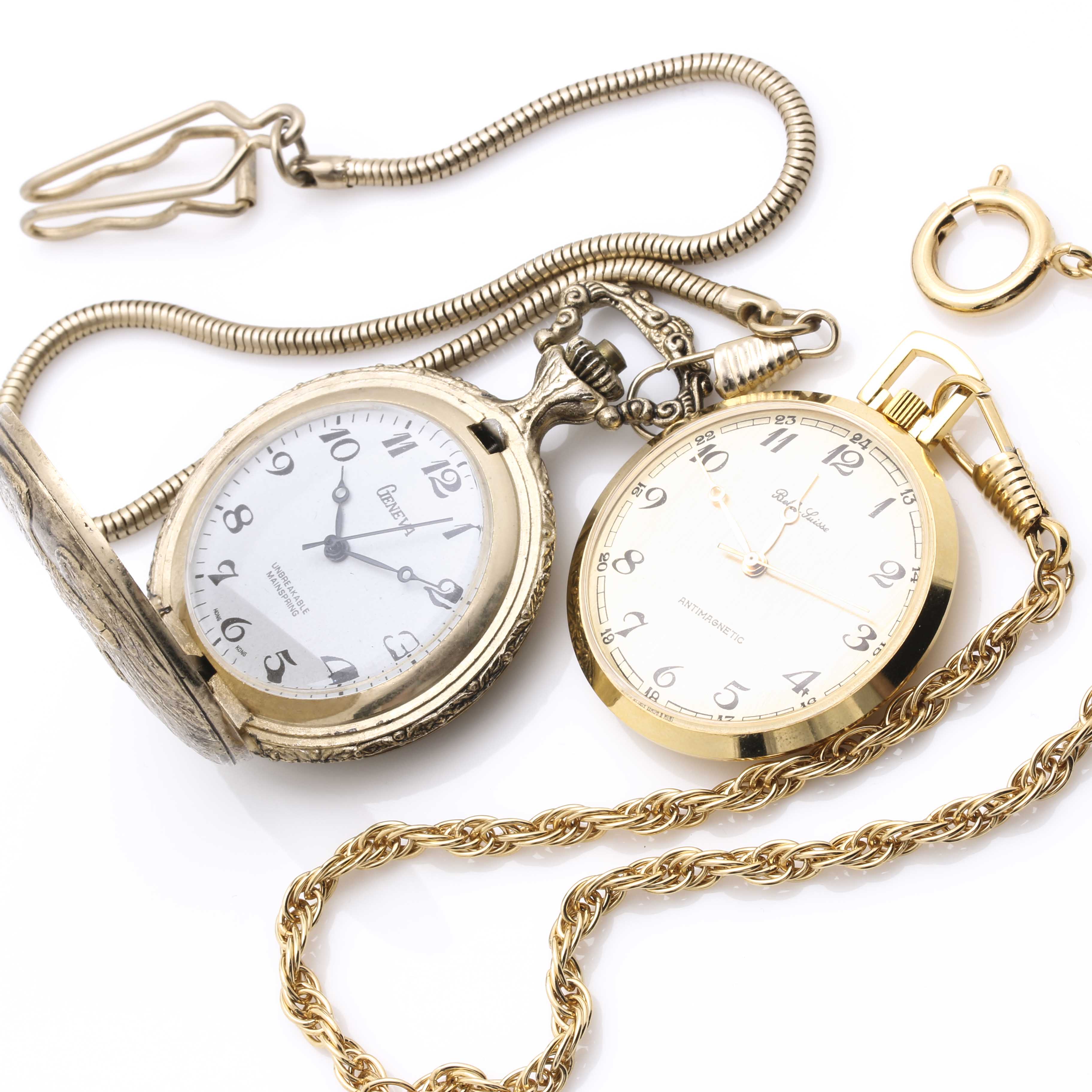 Pocket Watches Featuring Civil War, Duck Hunting, and Eagle Motifs