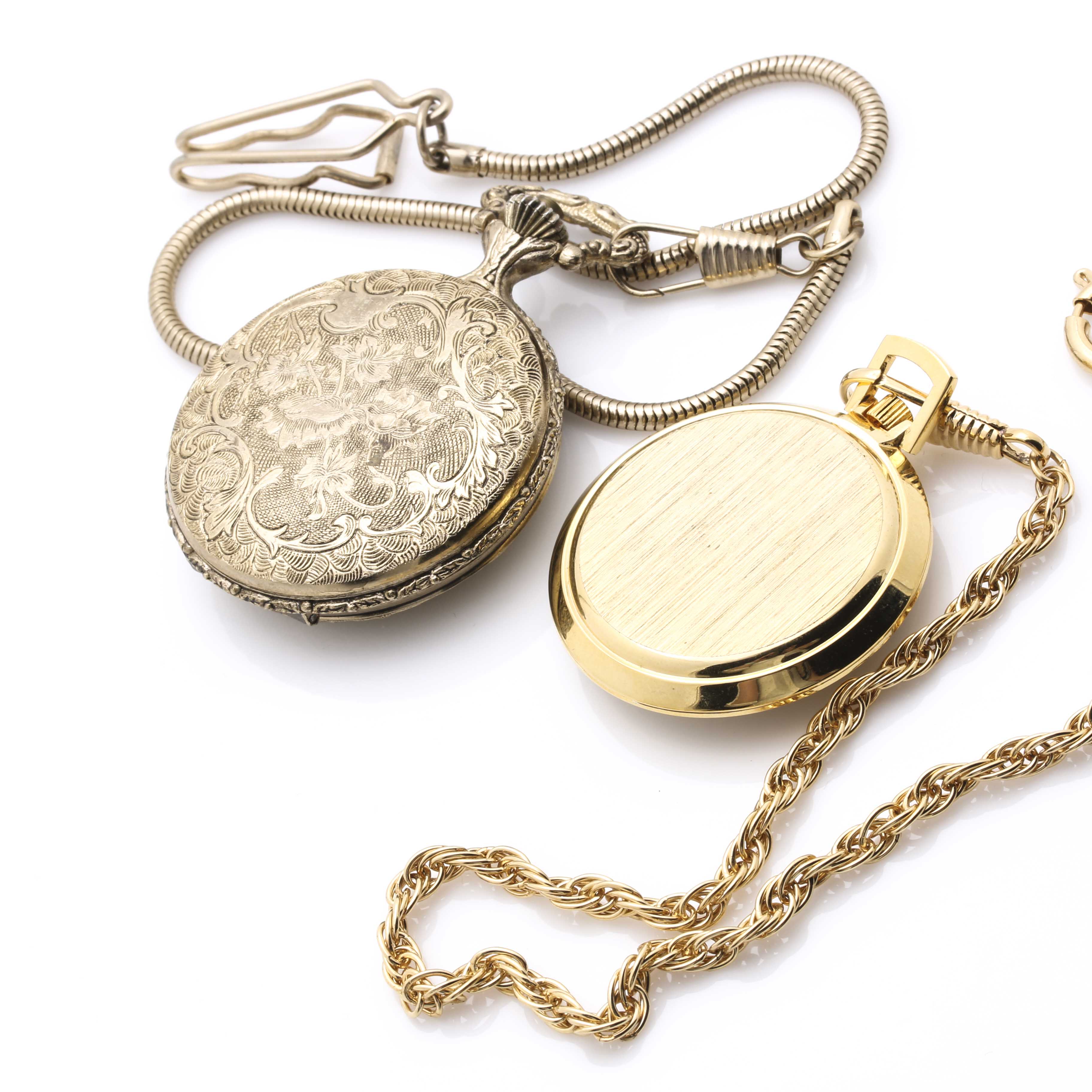 Pocket Watches Featuring Civil War, Duck Hunting, and Eagle Motifs