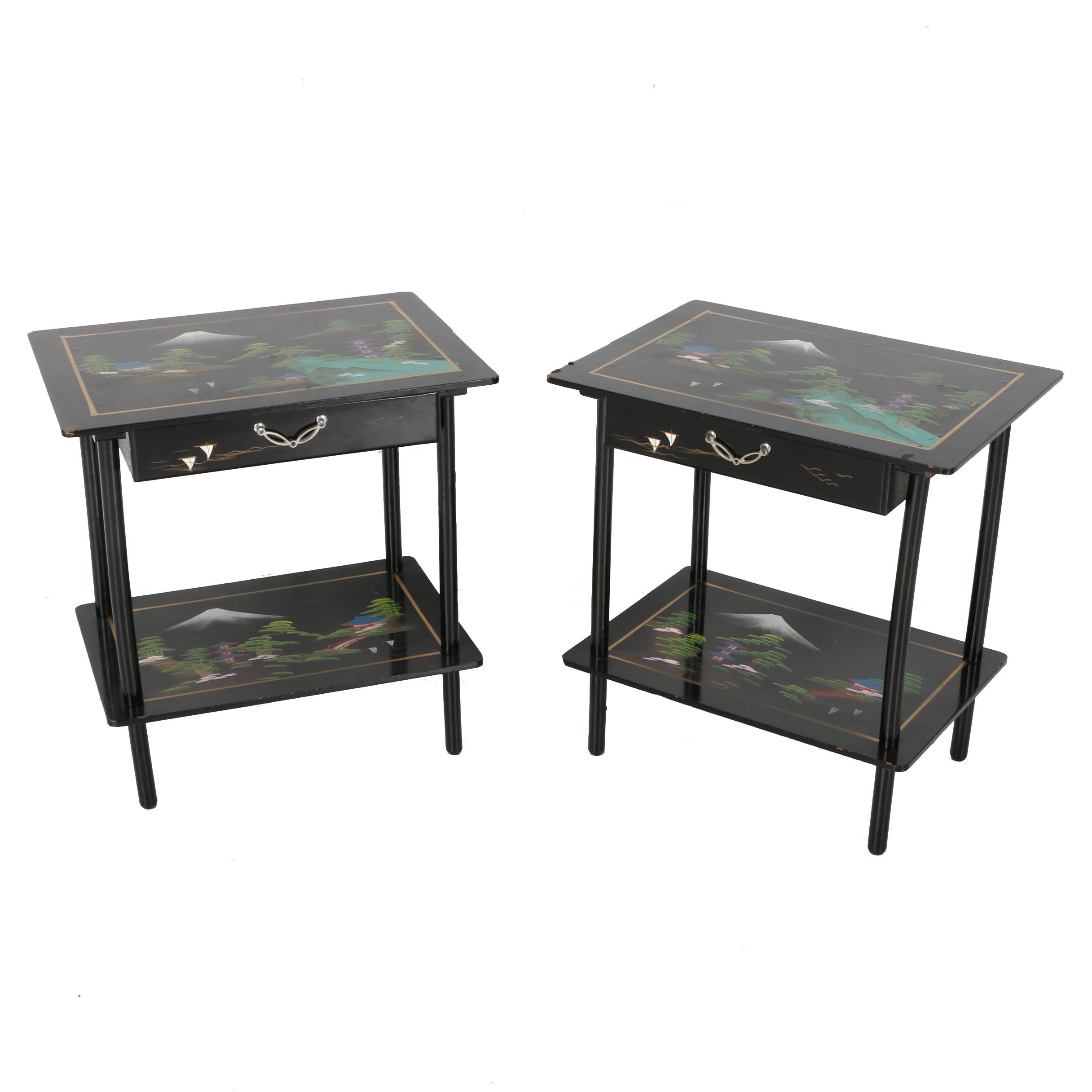 Japanese Music Box Side Tables