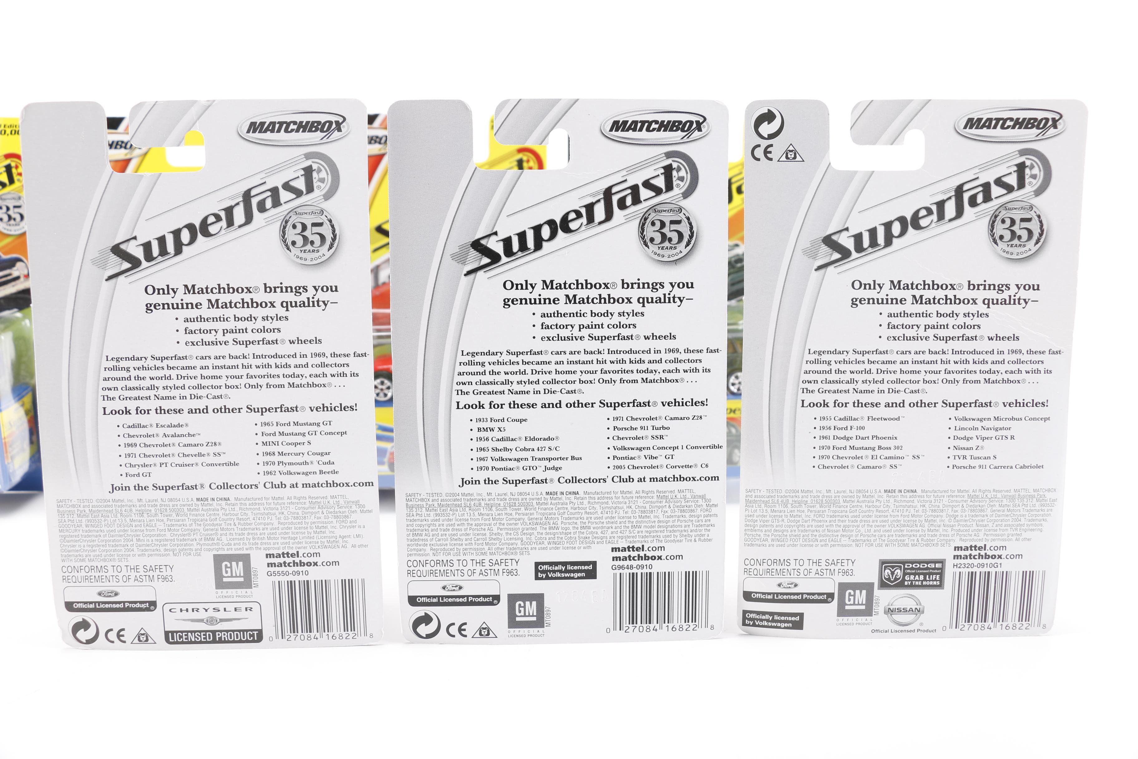 Matchbox "Superfast" Die-Cast Cars