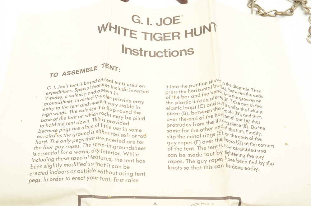 VIntage GI Joe "White Tiger Hunt" Playset