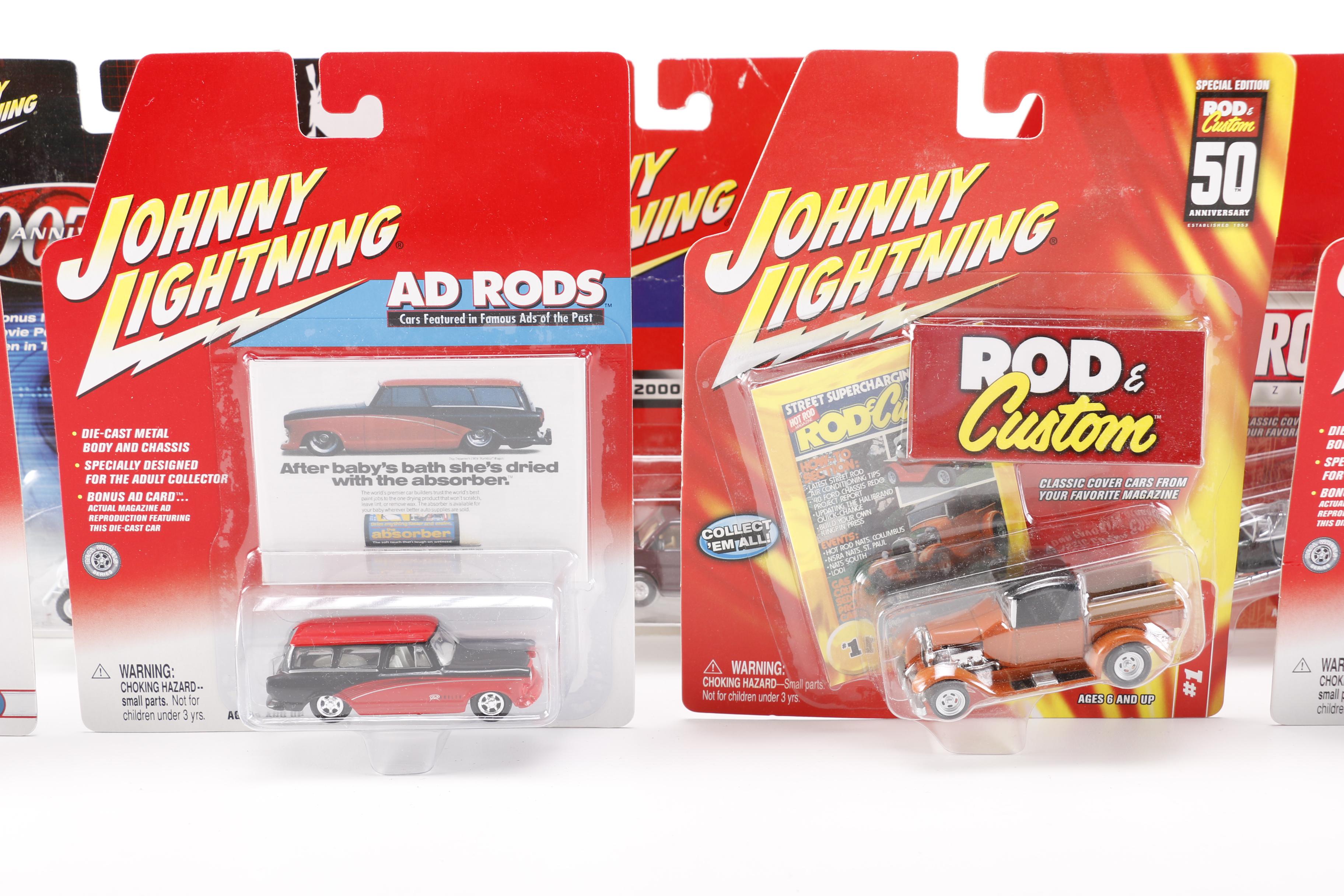 Johnny Lightning Die-Cast Cars Including 007 "License to Kill" Jeep