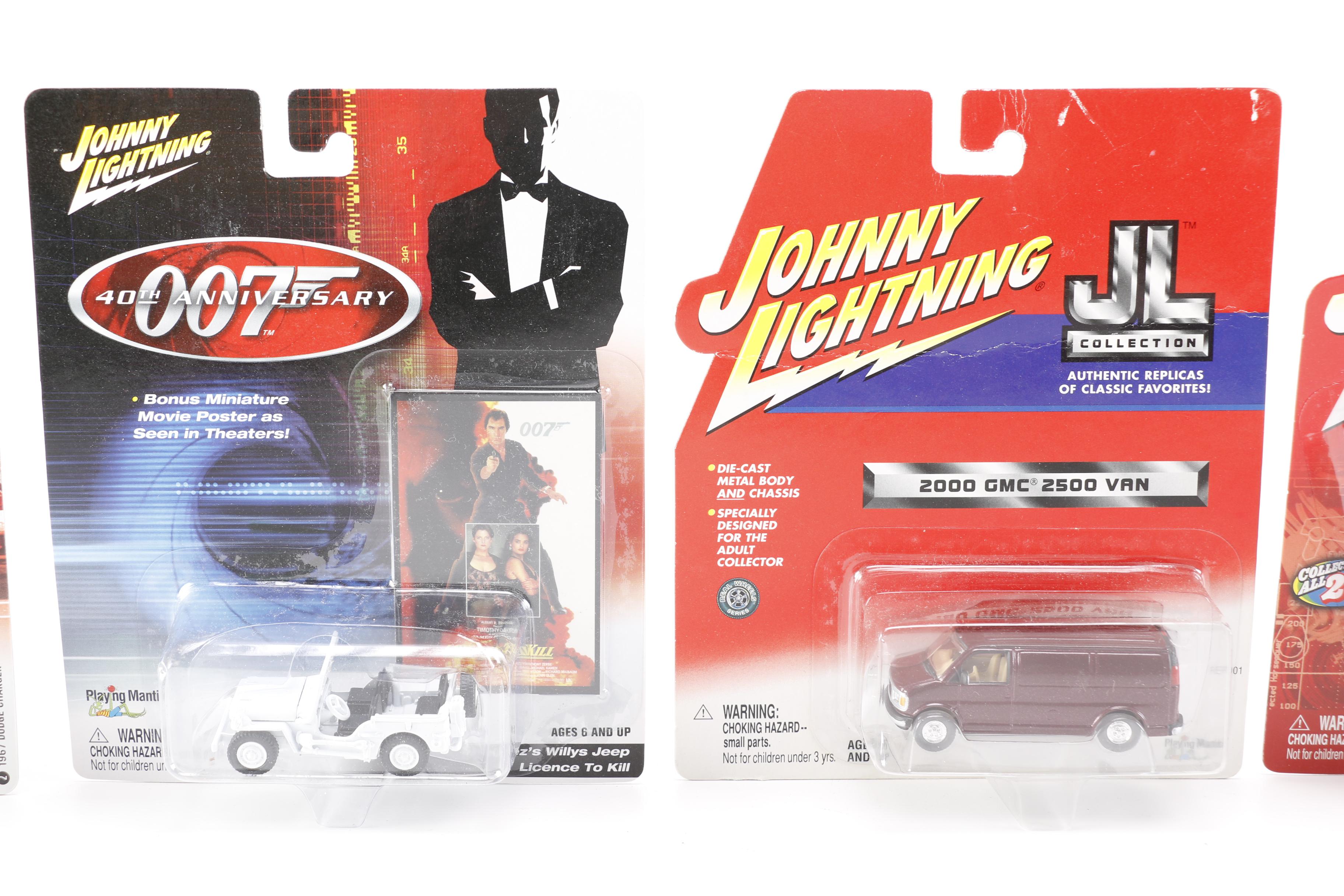 Johnny Lightning Die-Cast Cars Including 007 "License to Kill" Jeep