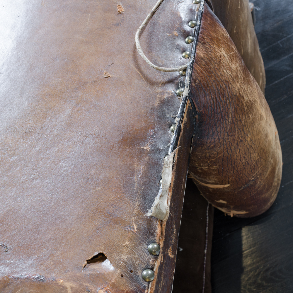 Early 20th Century Leather Club Chair