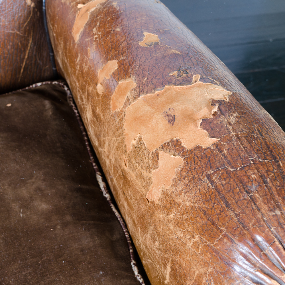 Early 20th Century Leather Club Chair