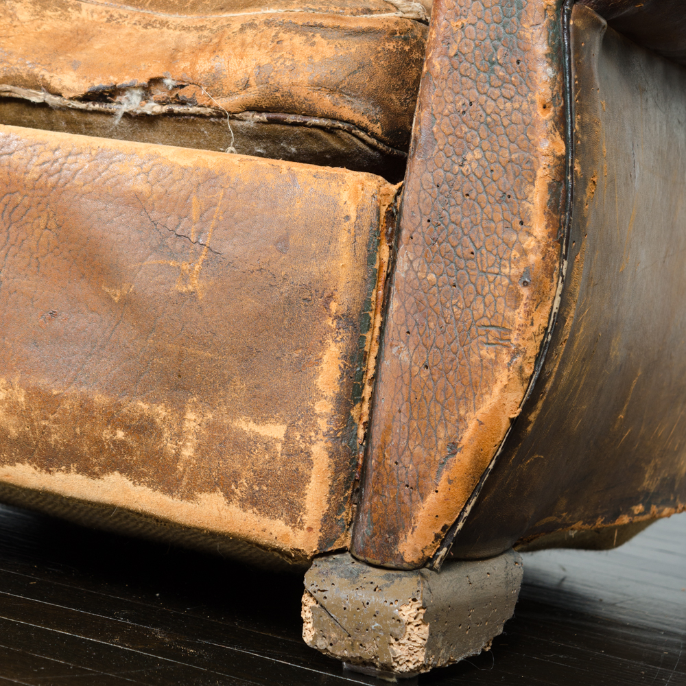 Early 20th Century Leather Club Chair