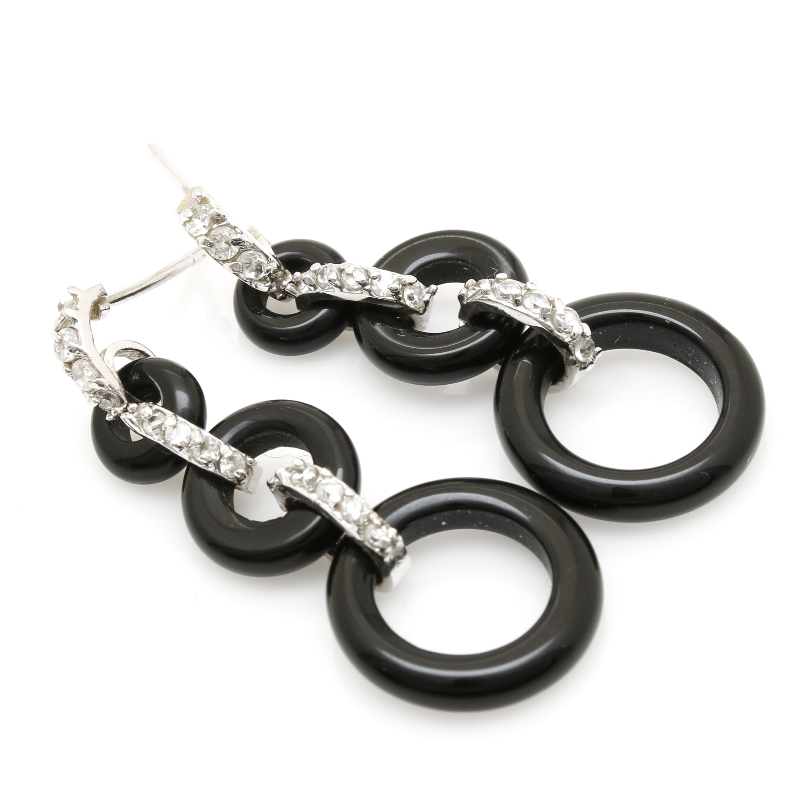 Sterling Silver Jewelry With Cubic Zirconia and Pyrite