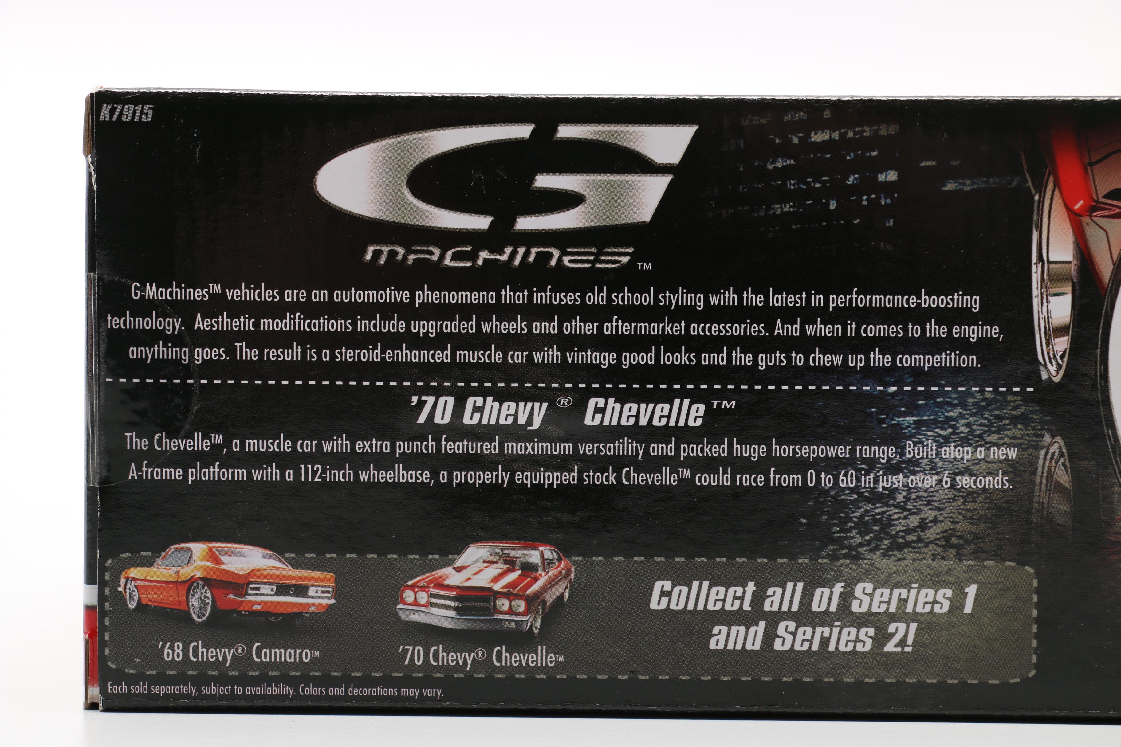 Replica Cars Including Hot Wheels G-Machines 1970 Chevy Chevelle