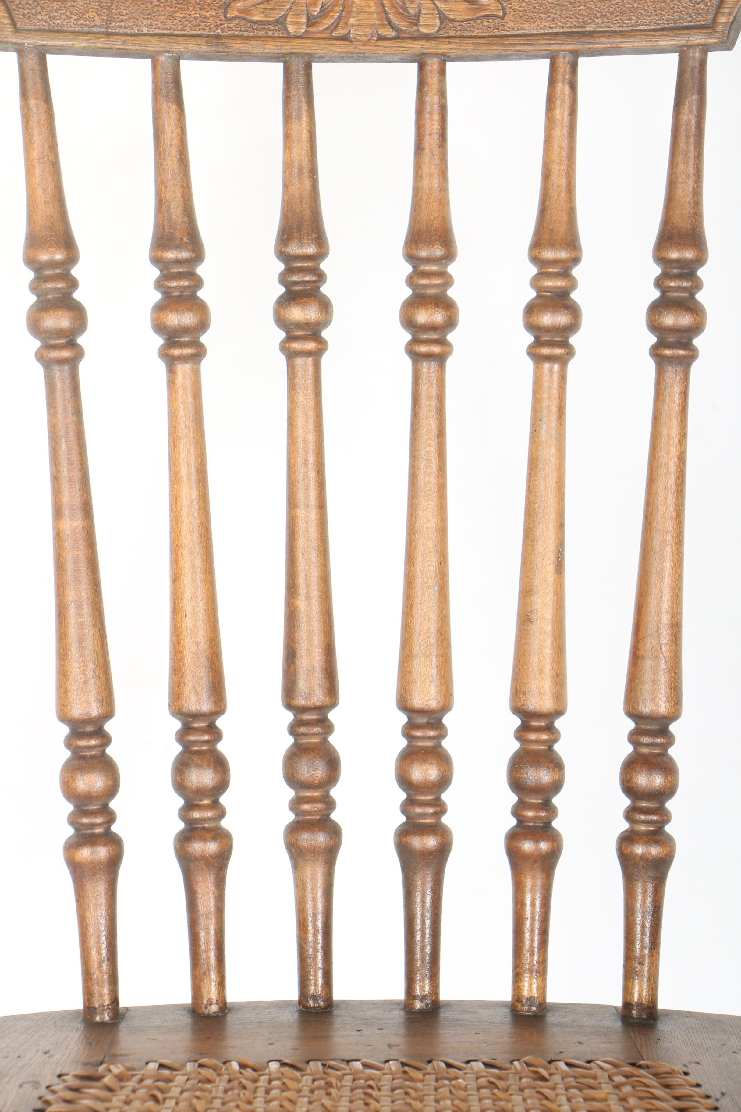 Vintage Pressed "Northwind" Oak Rocking Chair