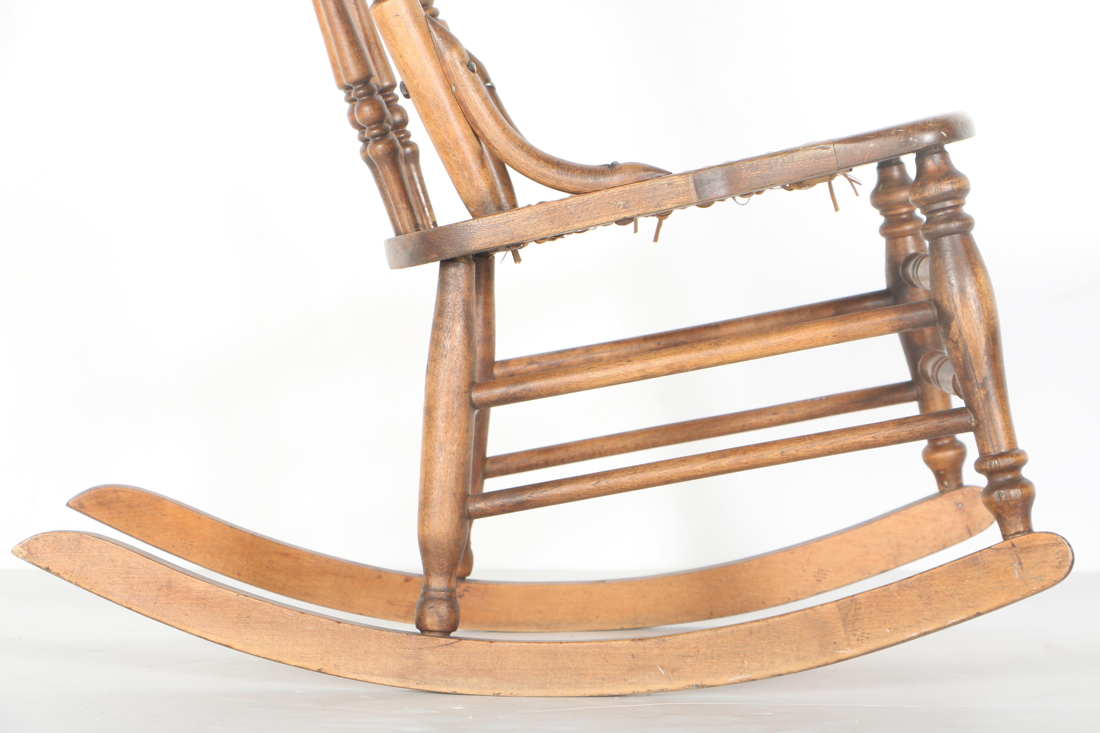 Vintage Pressed "Northwind" Oak Rocking Chair