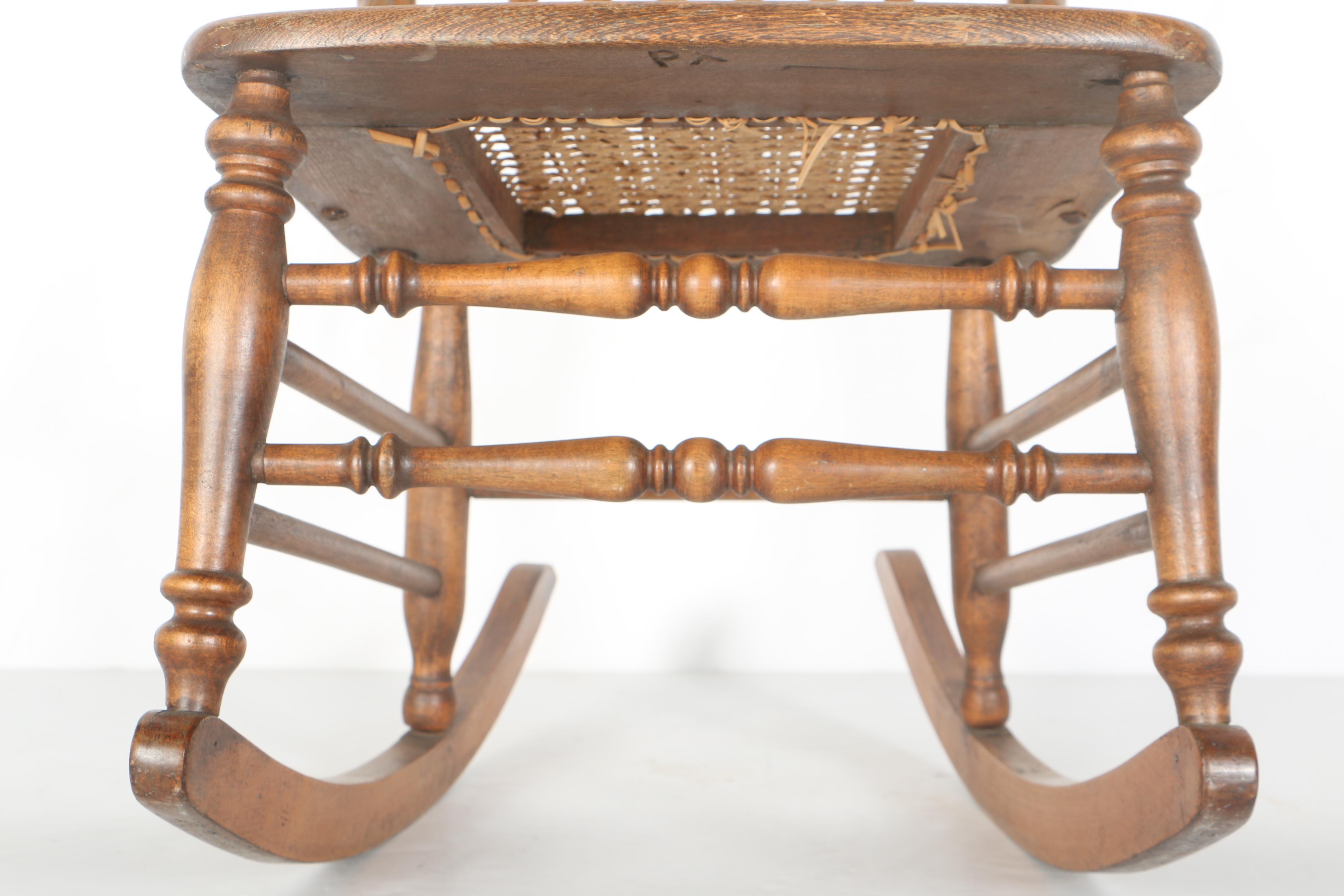 Vintage Pressed "Northwind" Oak Rocking Chair